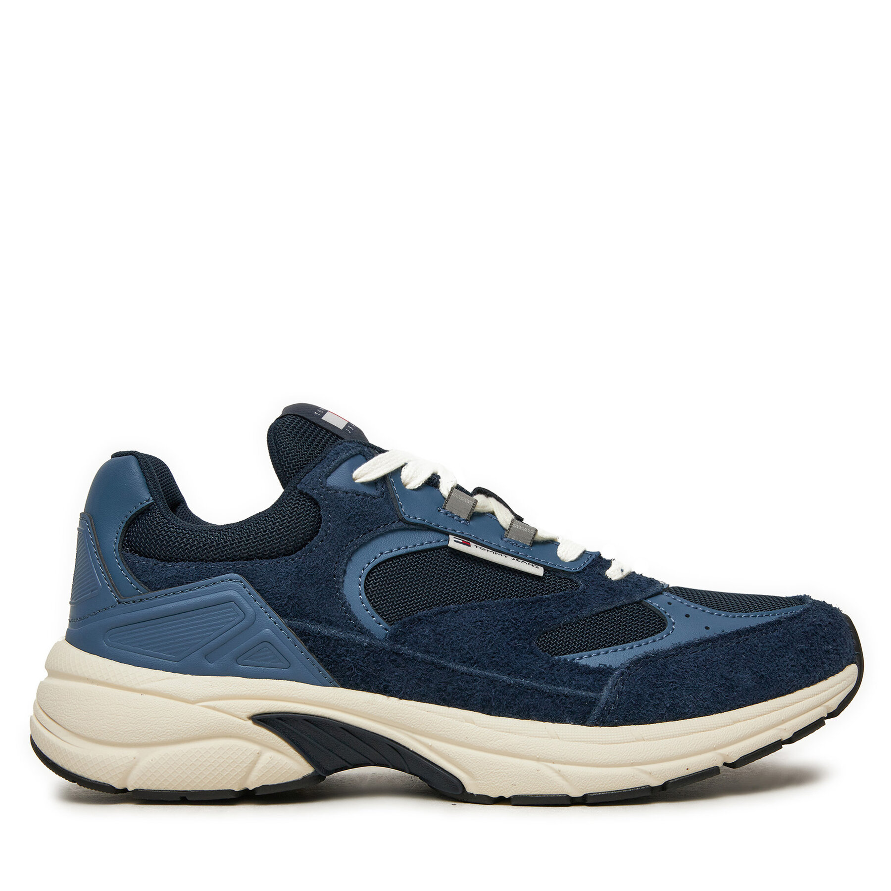 Sneakersy Tommy Jeans The Coney Suede EM0EM01501 Tmavomodrá