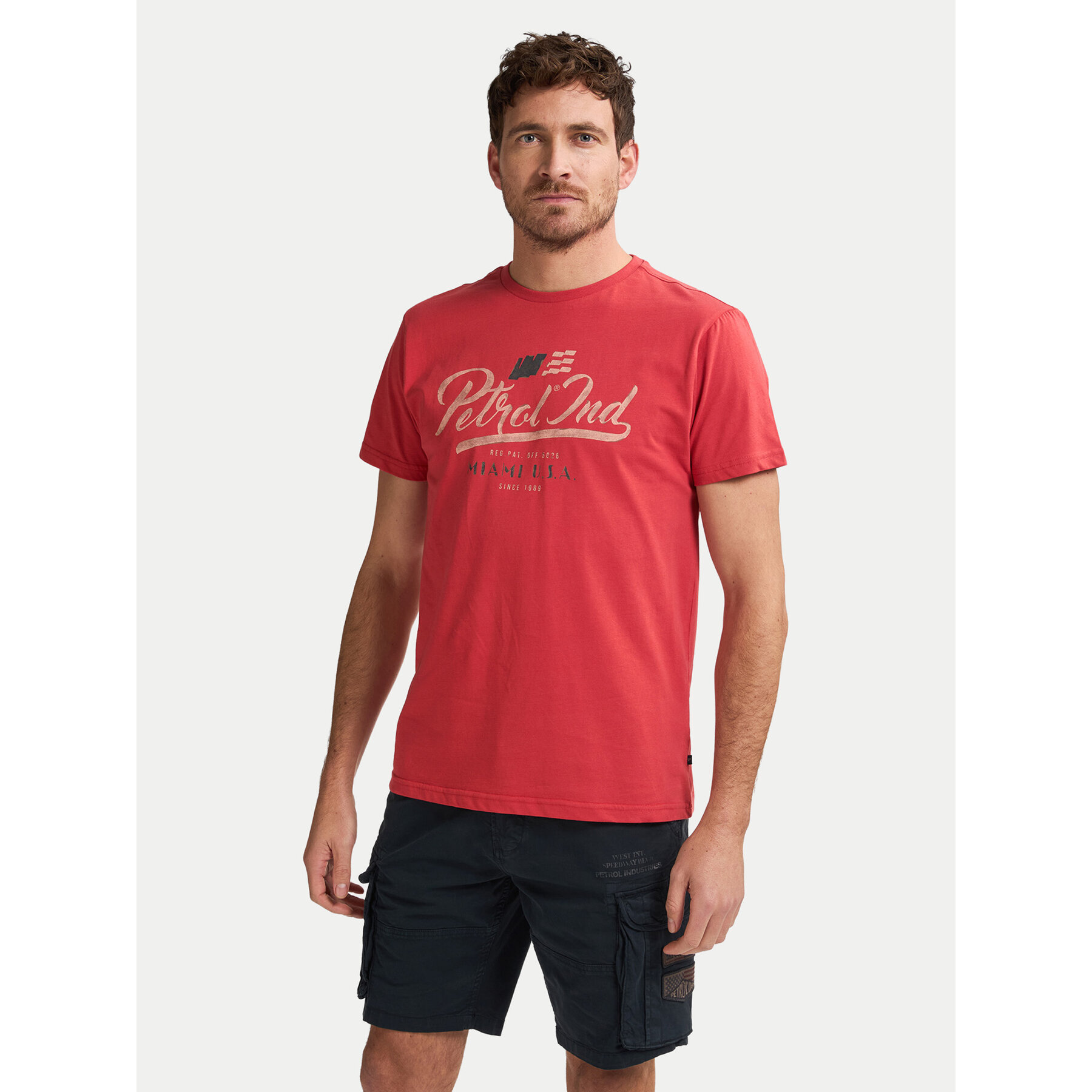 Petrol Industries T-Shirt M-1050-TSR600 Rot Regular Fit