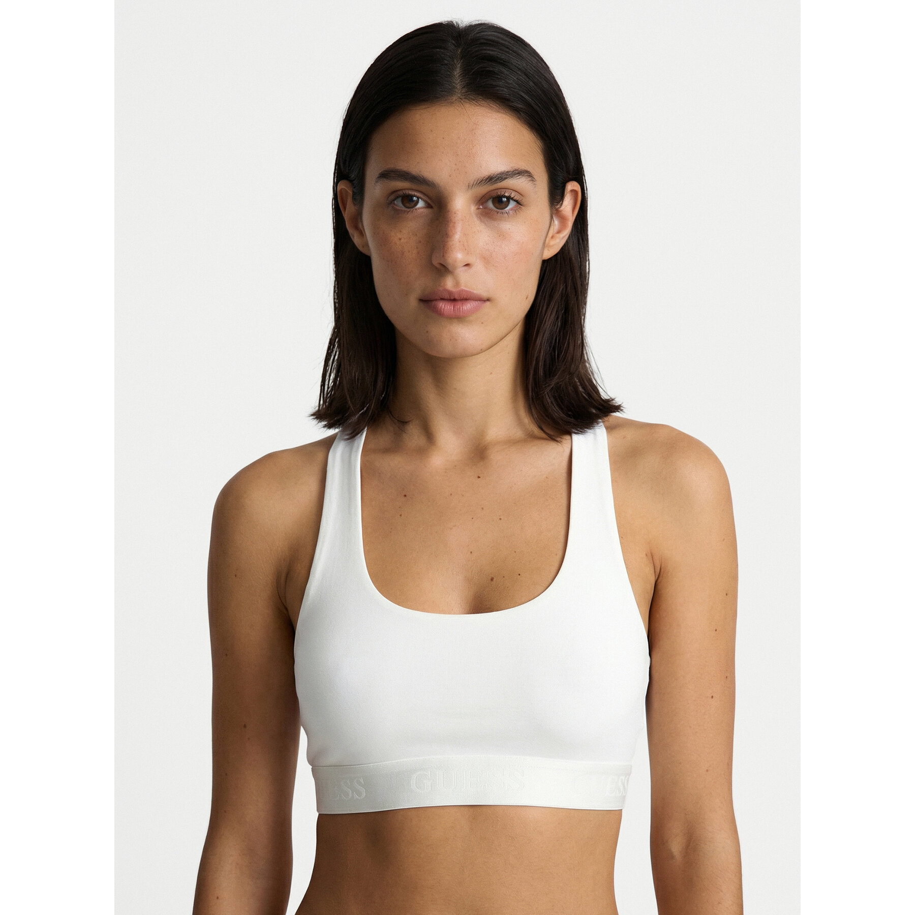 Guess Top de sujetador O6GC04 KE831 Écru