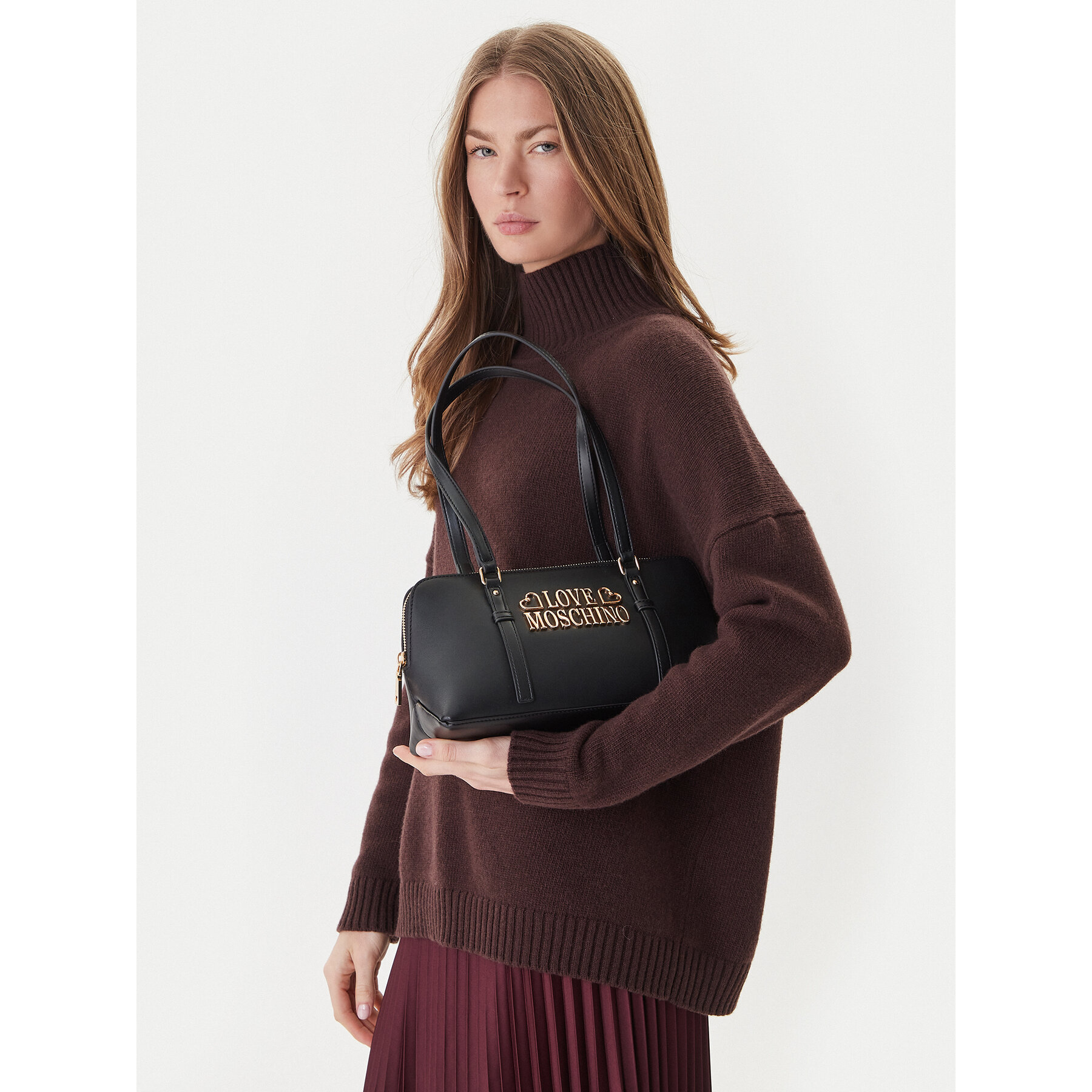 Ročna torba LOVE MOSCHINO JC4332PP0NK1300A Črna