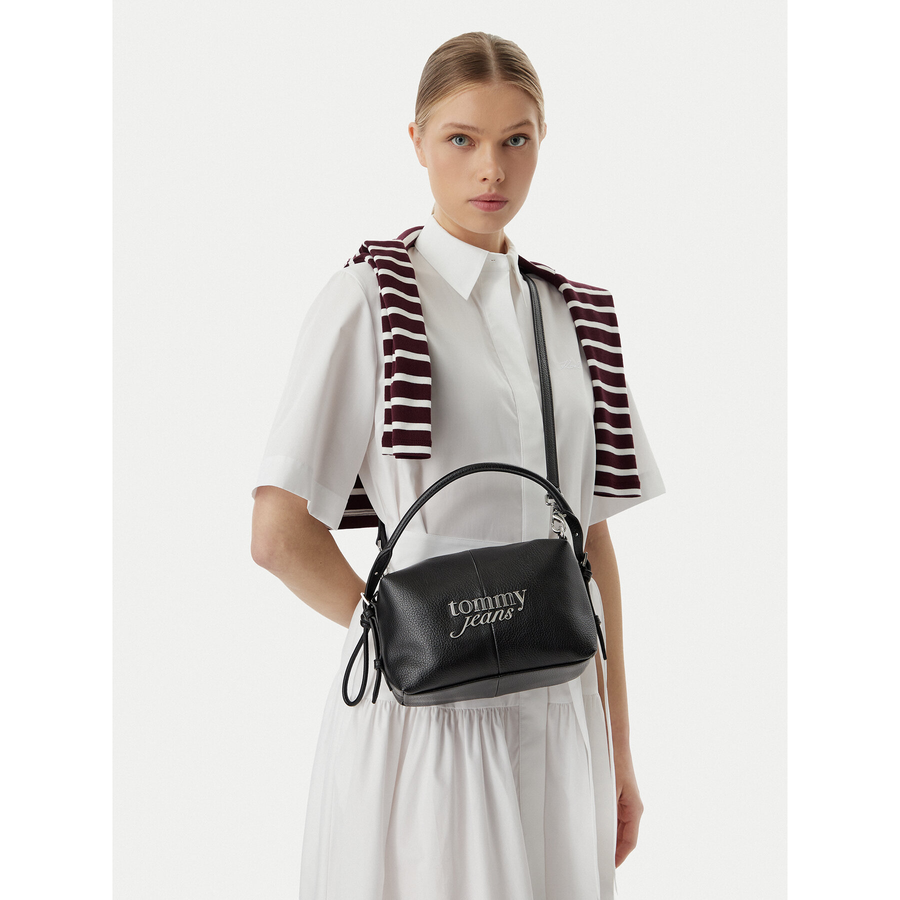 Geantă Tommy Jeans Tjw Bold Camera Bag AW0AW18470 Negru