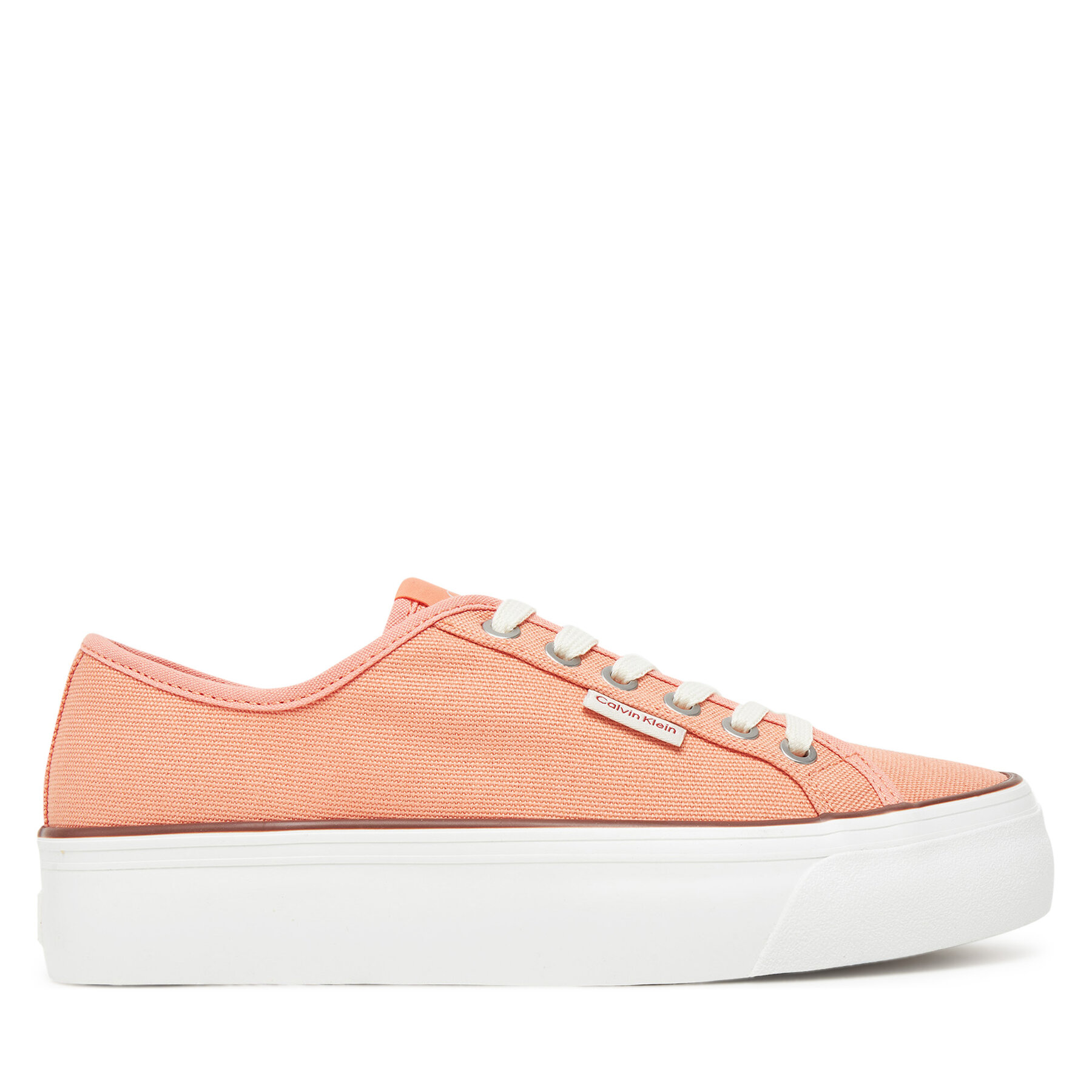 Tenisenes Calvin Klein Jeans Vulc Flatform Ctn Logo Tag YW0YW01838 Oranžs