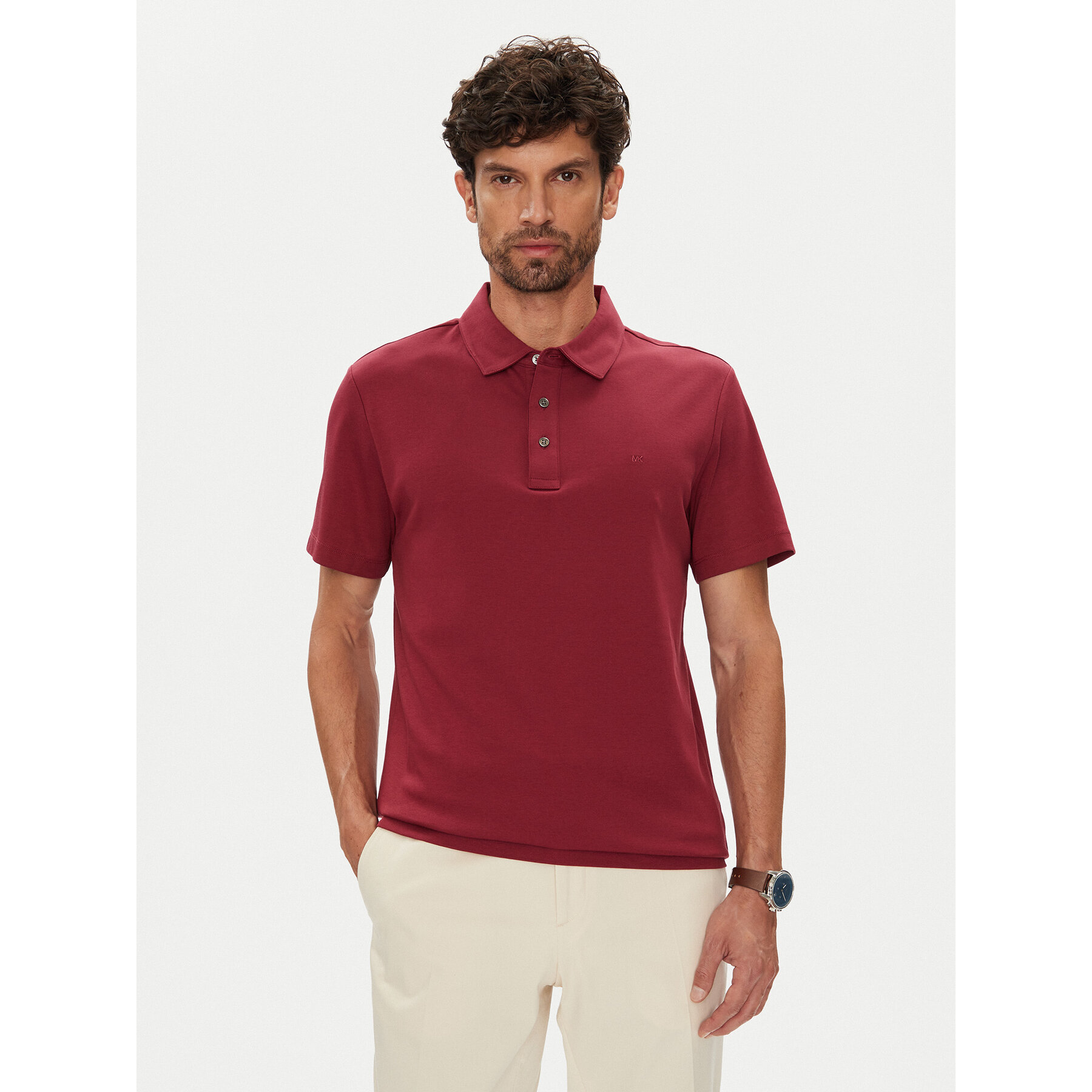 Michael Kors Polo majica CS15073C93 Roza Regular Fit
