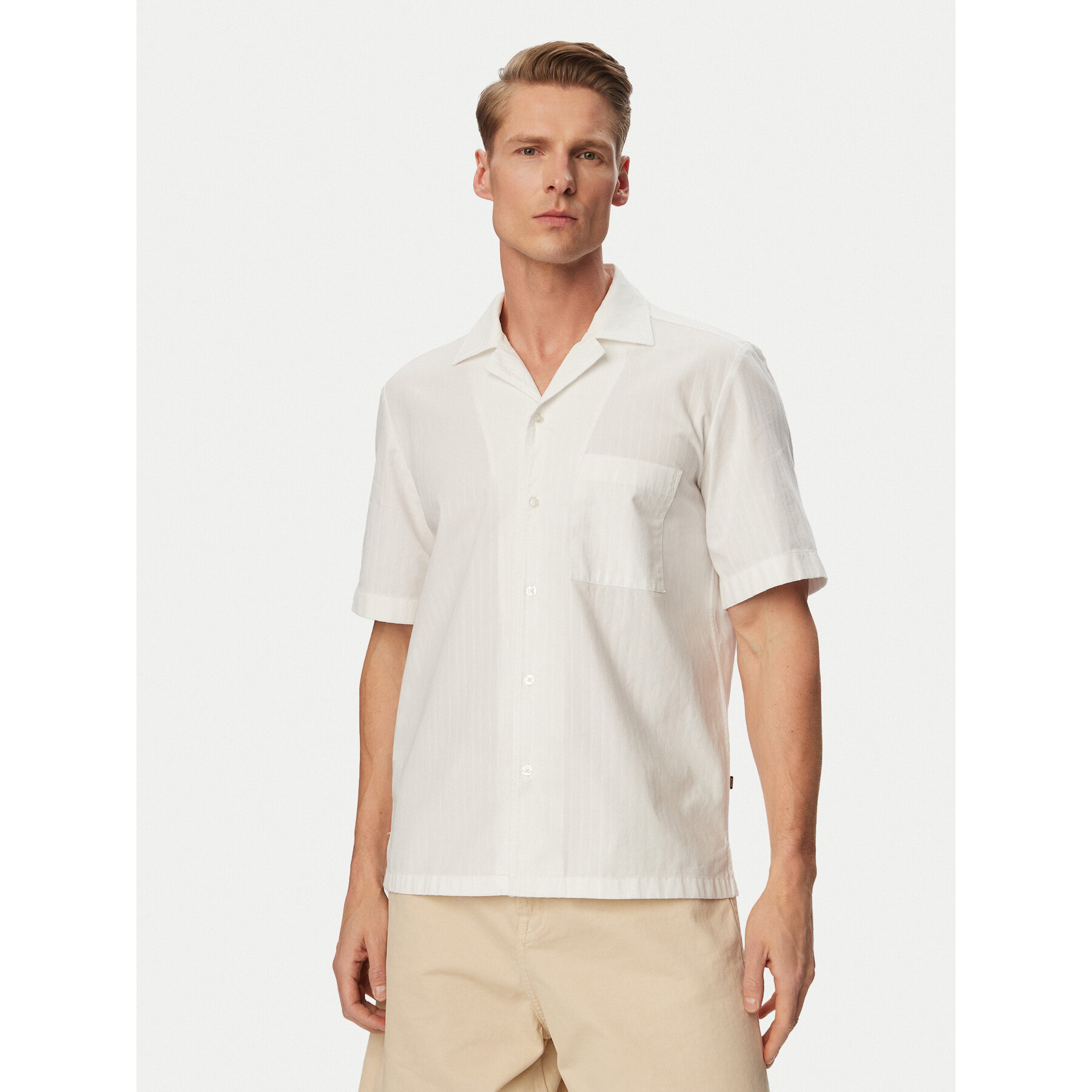 Boss Hemd Rayer 50559321 Weiß Regular Fit