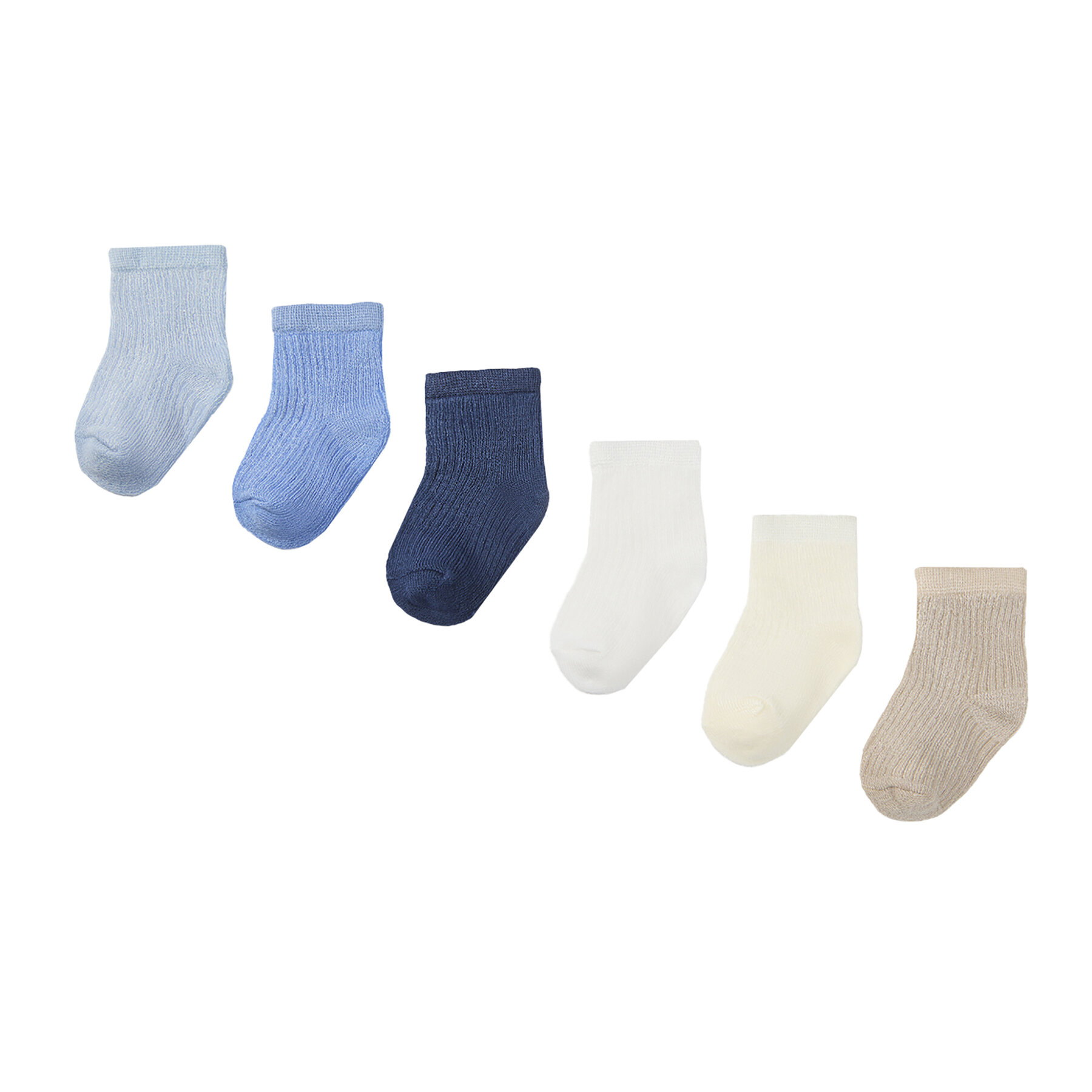 Lot de 6 paires de chaussettes hautes enfant Mayoral 09707 Bleu