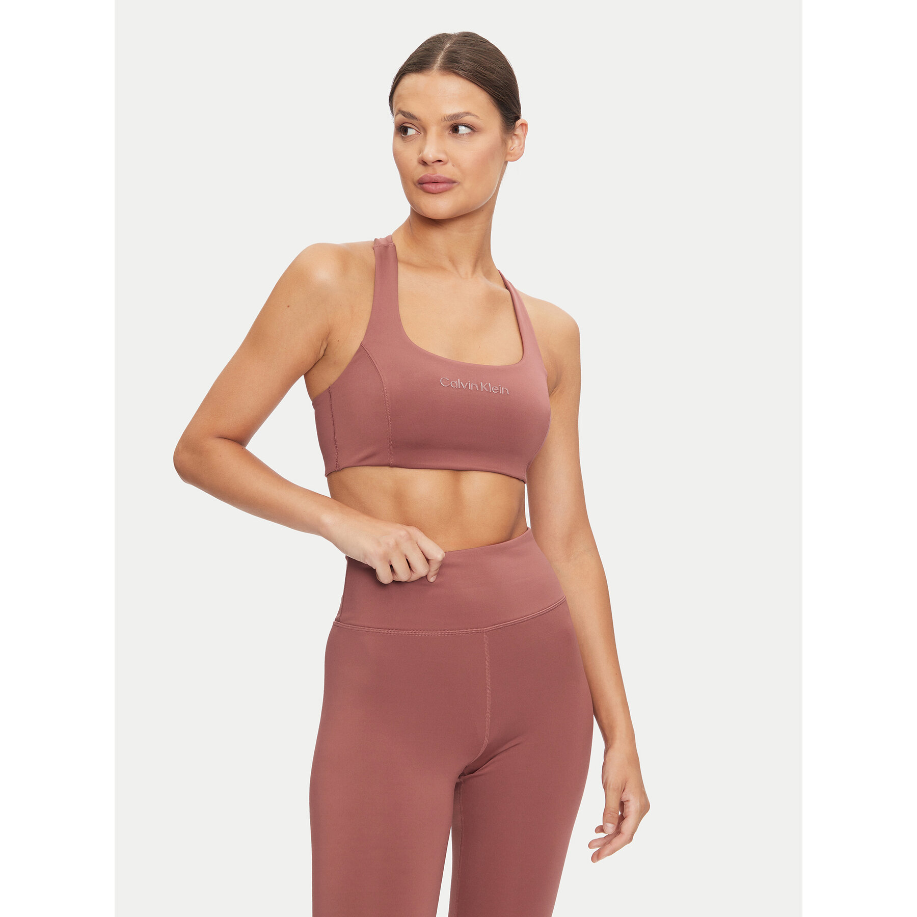 Calvin Klein Melltartó felső Support 00GWF4K171 Bordó