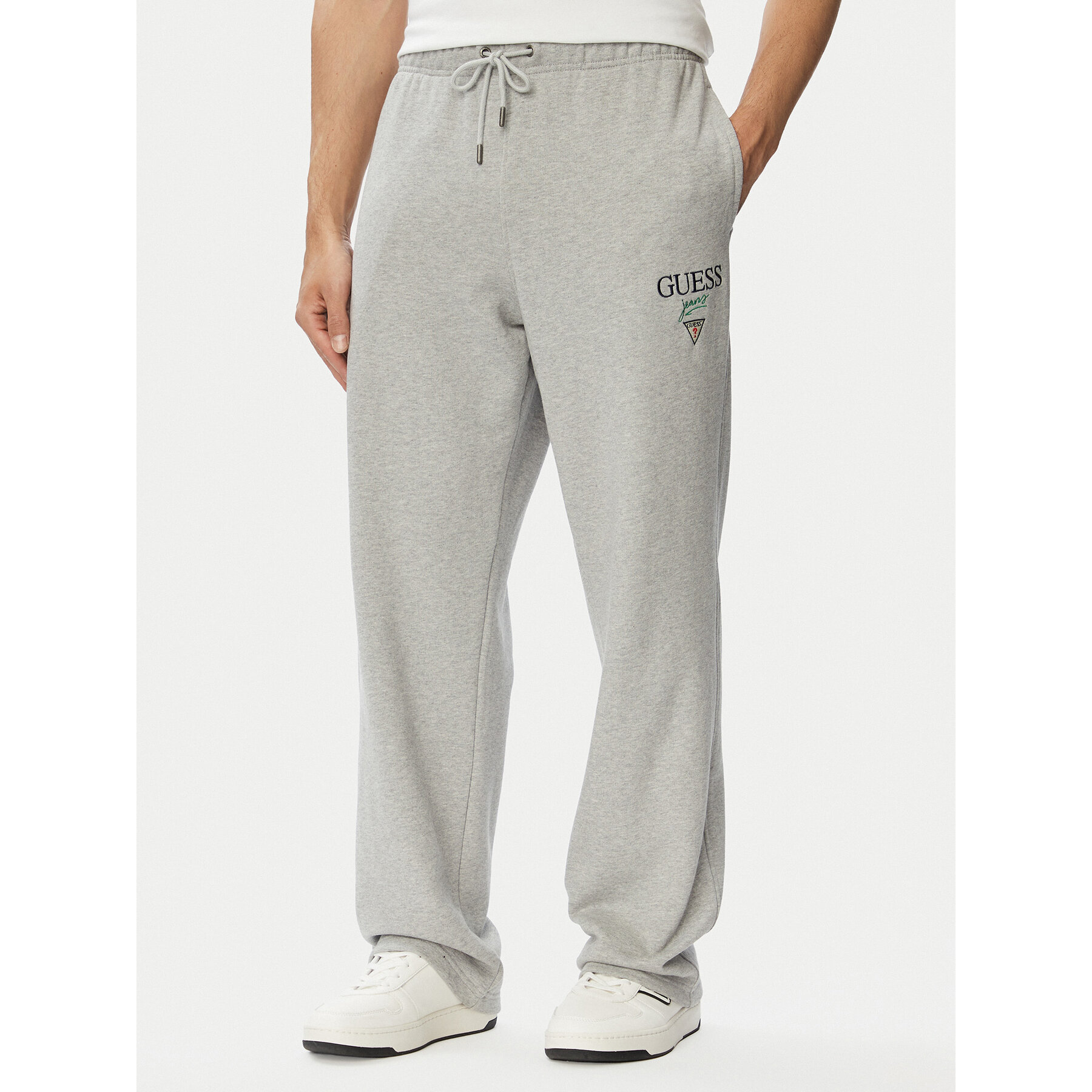 Guess Jeans Jogginghose M6YB15 K4842 Grau Regular Fit