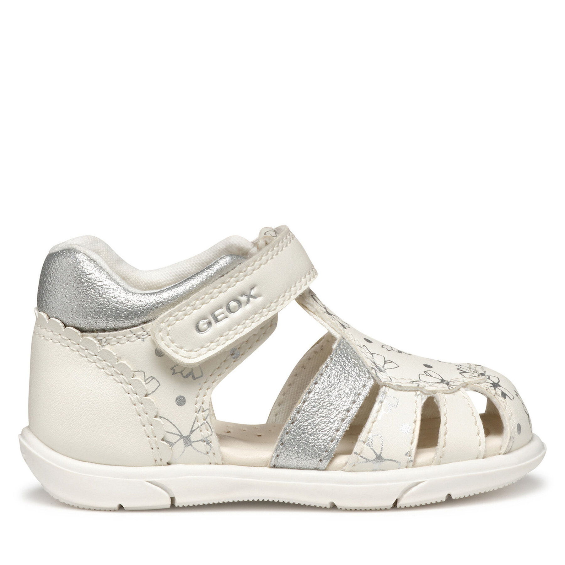 Sandále Geox B Sandal Zapito B556FA 000BC C0007 Biela