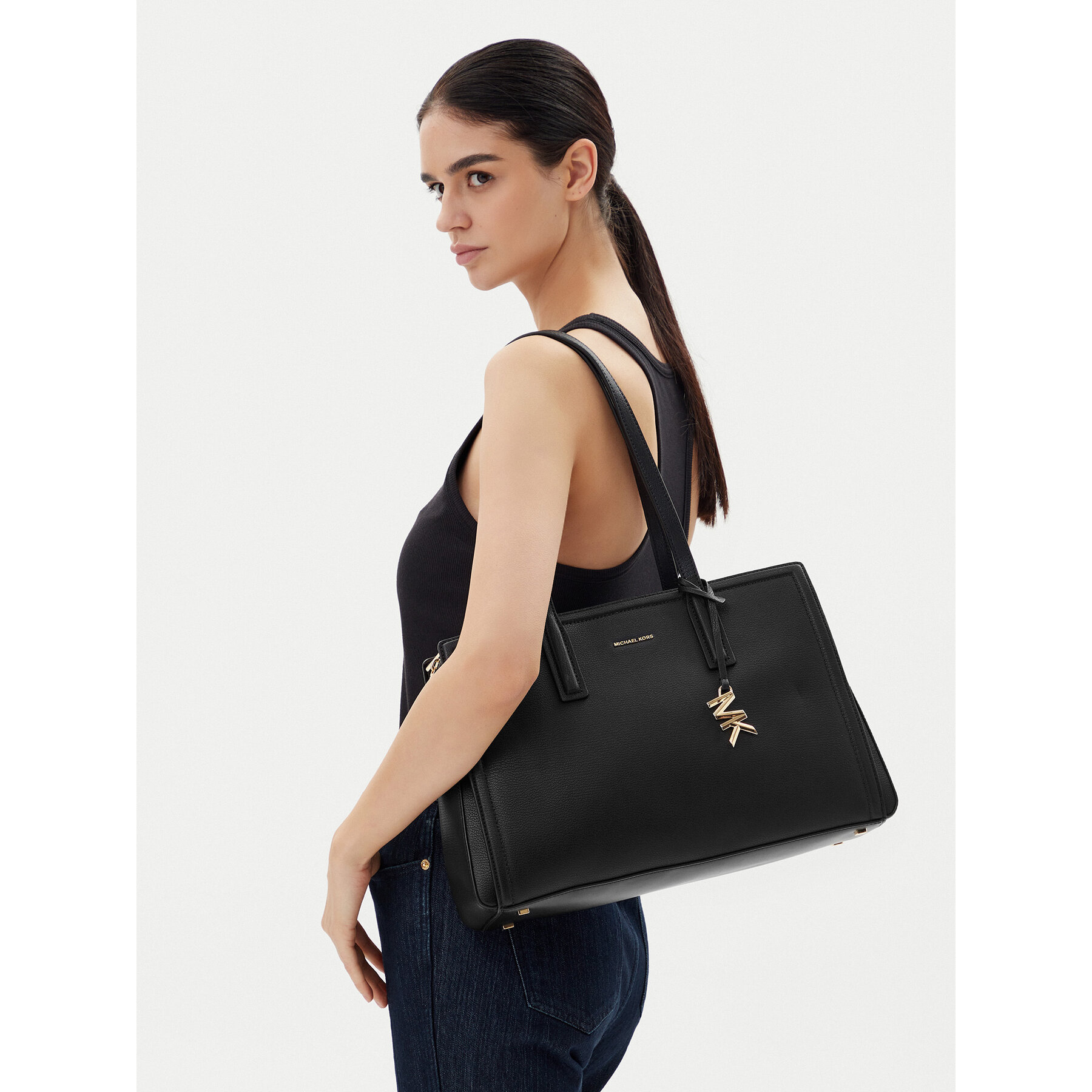 Kabelka MICHAEL Michael Kors Laila 30S5G9IT2L Černá