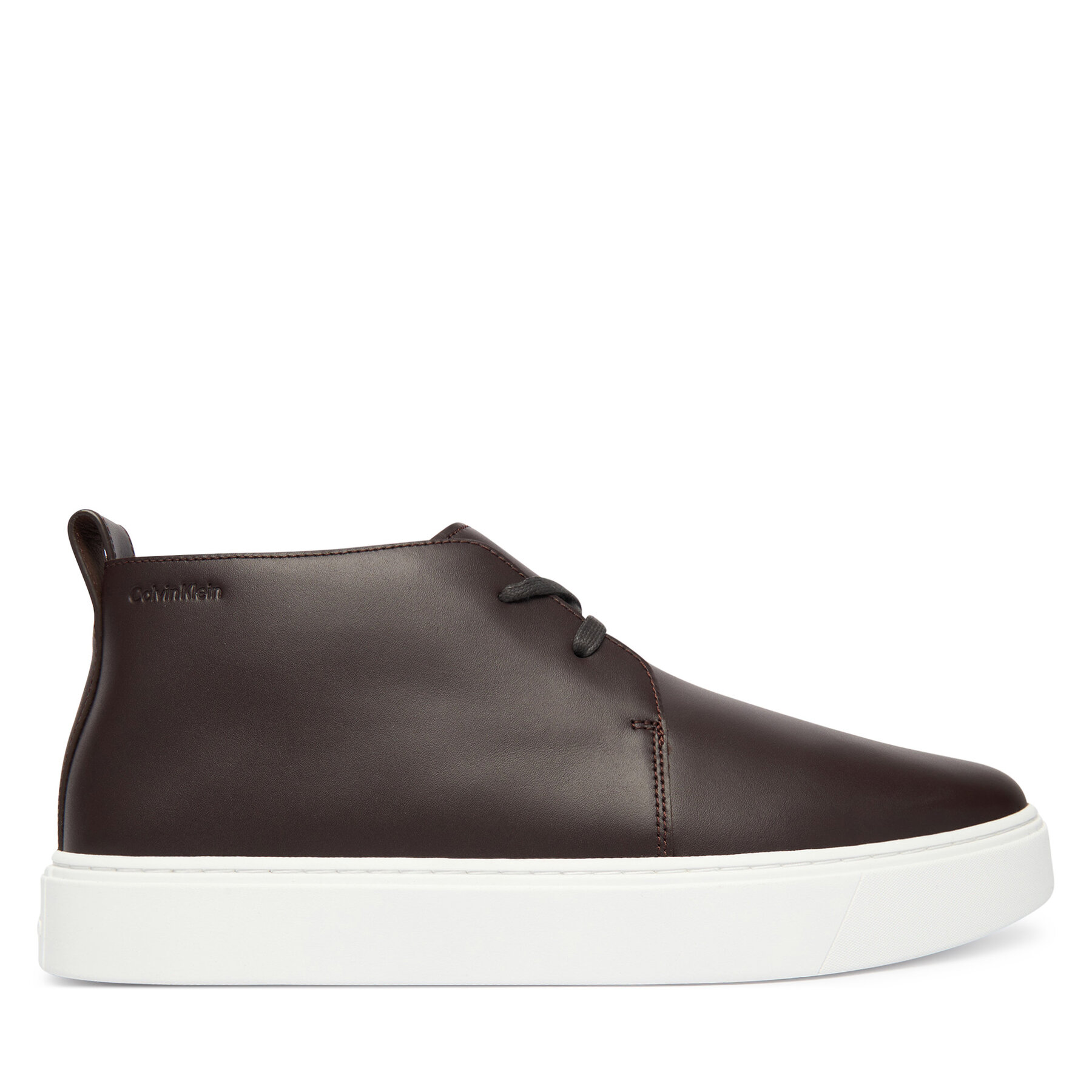 Tenisice Calvin Klein Hybrid Clean Cup Mid Boot Lth HM0HM02010 Tamnocrvena
