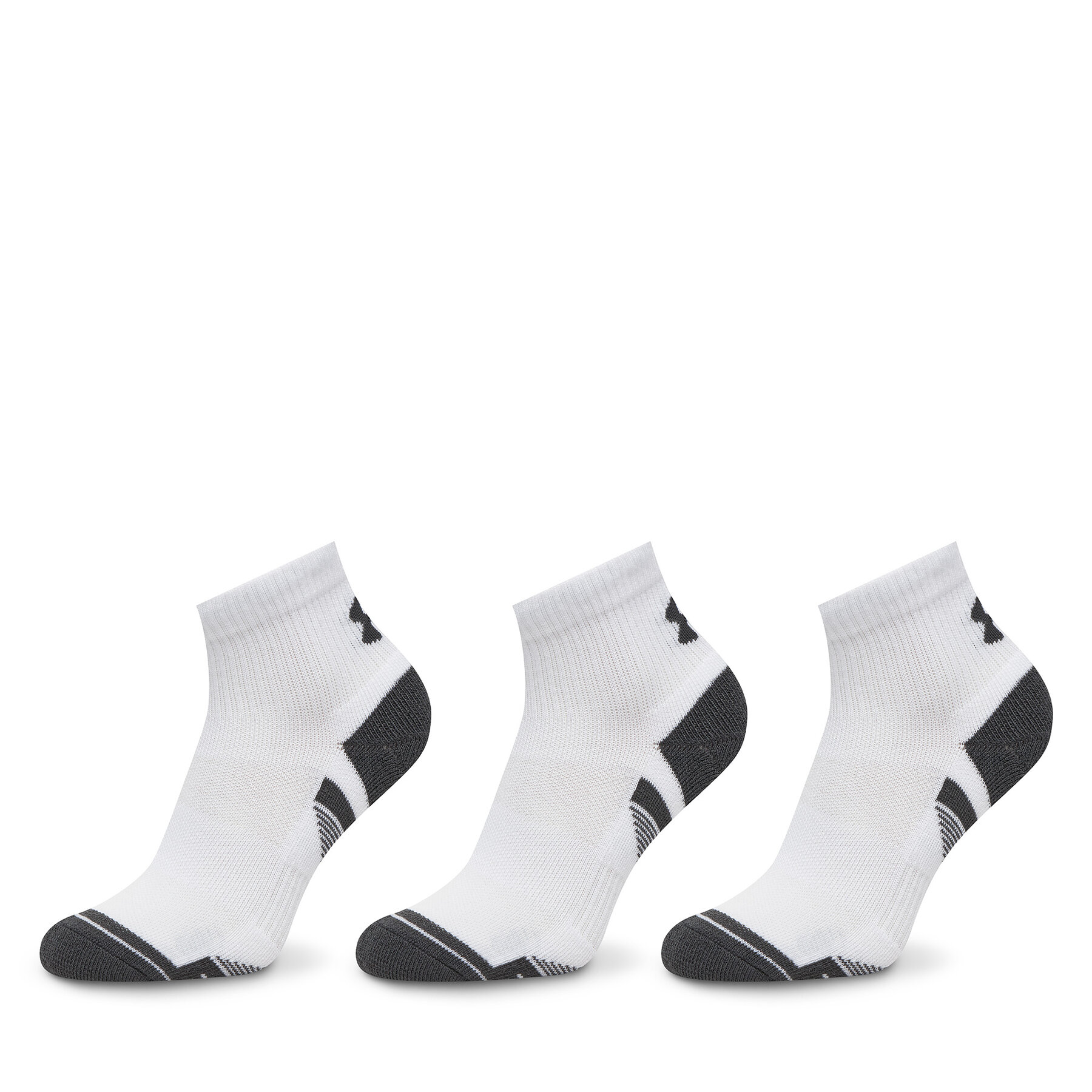 Súprava 3 párov vysokých ponožiek unisex Under Armour Performance Tech 1379510 Biela