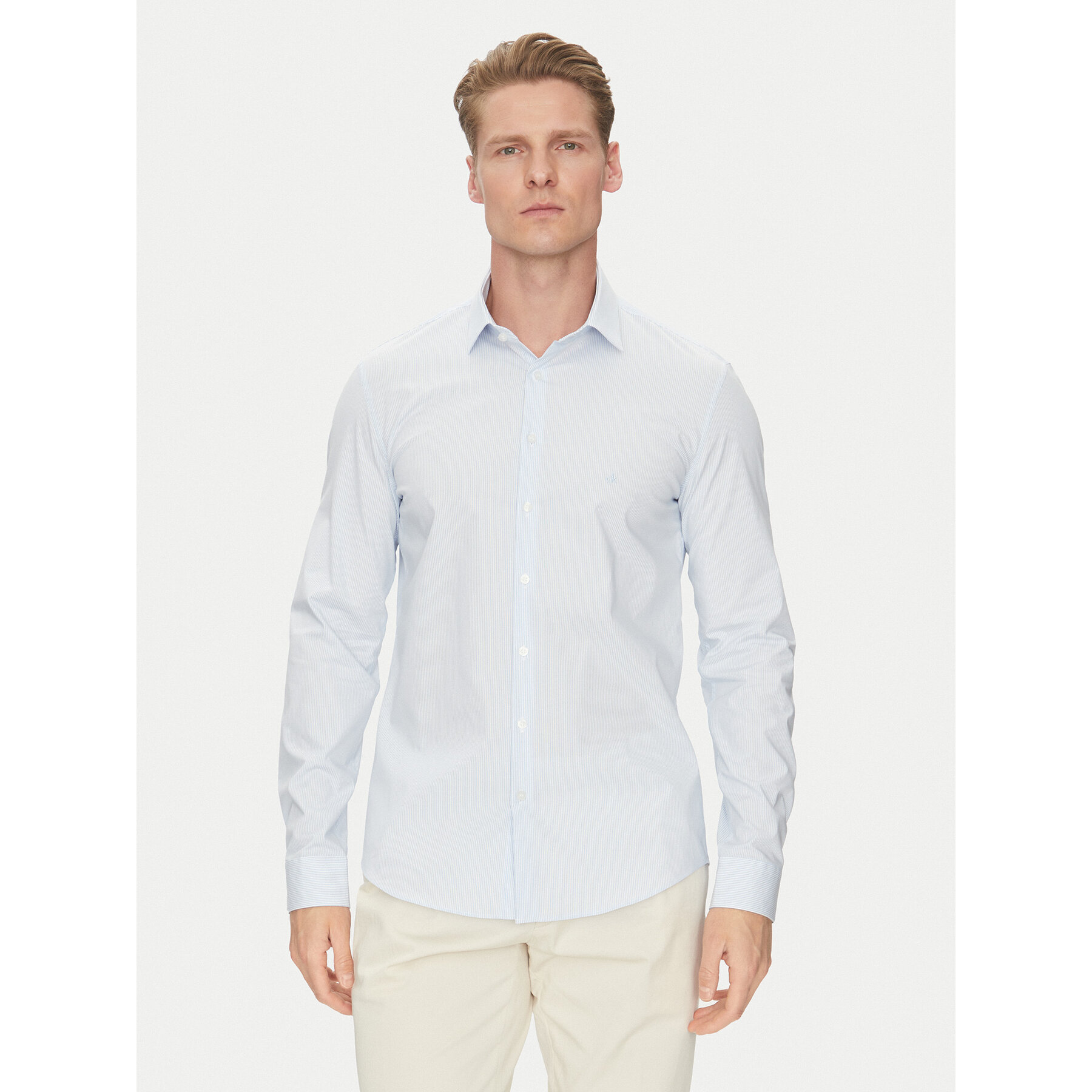 Calvin Klein Hemd K10K114301 Himmelblau Slim Fit