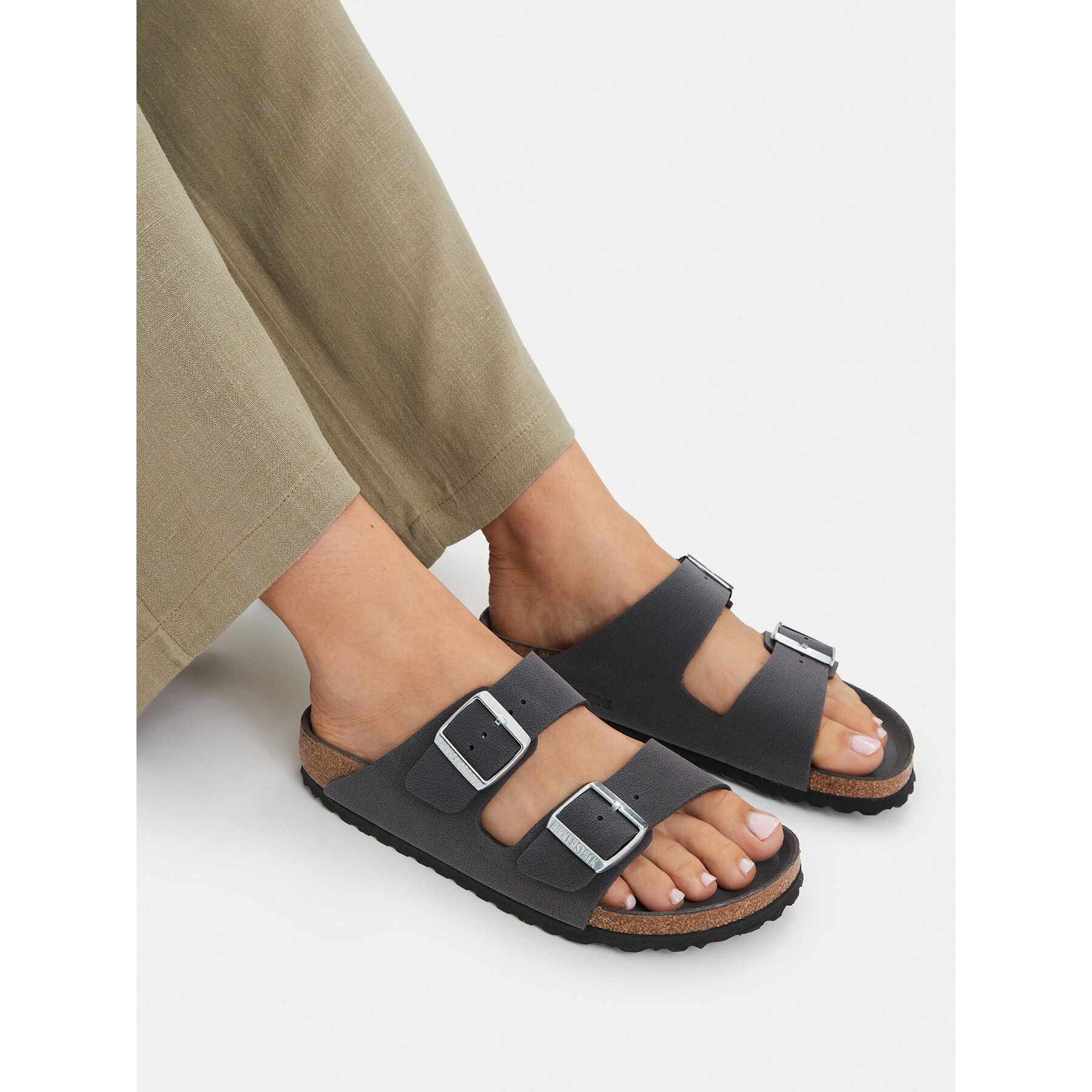 Şlapi Birkenstock Arizona 1032829 Gri închis