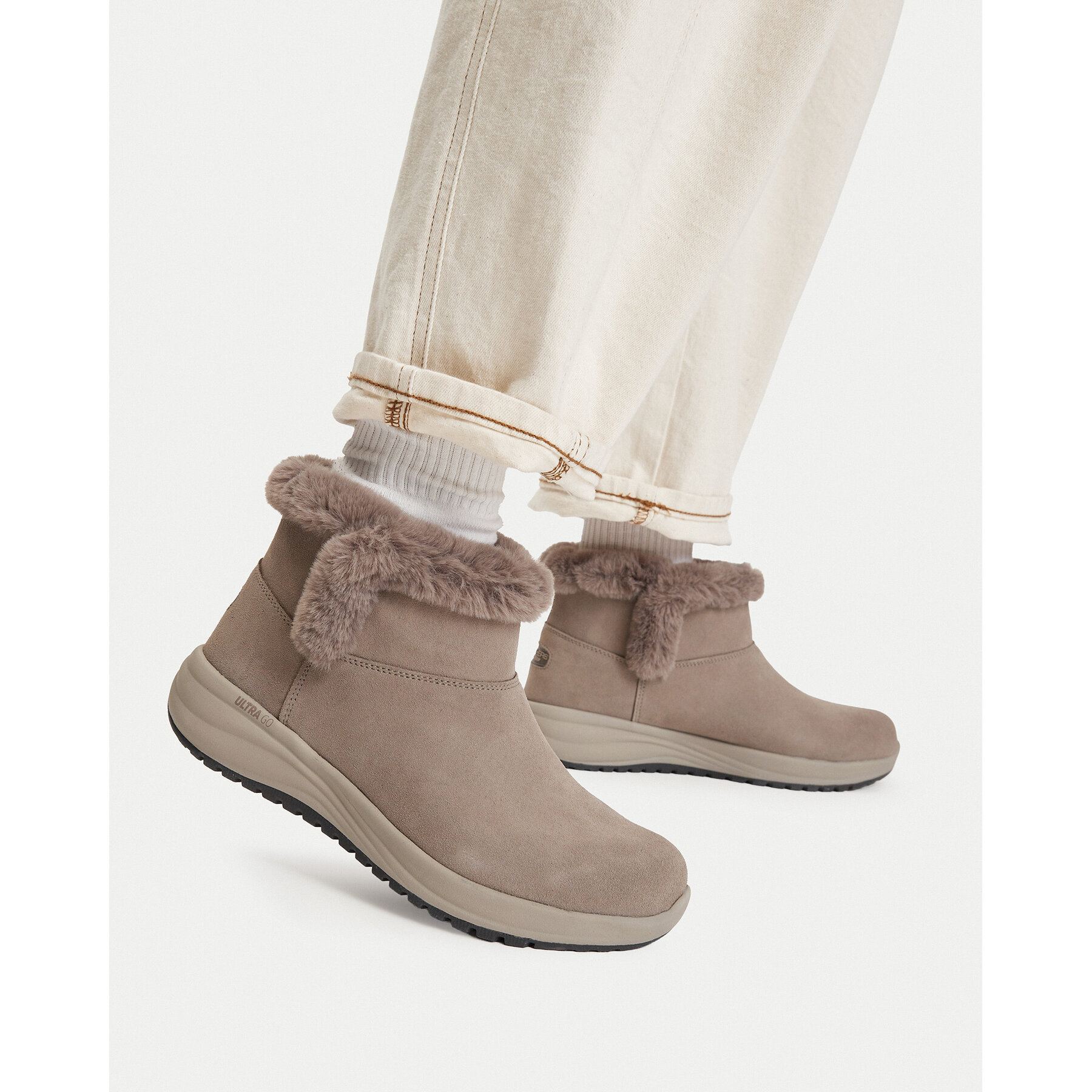 Μπότες Χιονιού Skechers Waterproof Relaxed Fit: On-The-GO Stellar - Cozy Step 144745/DKTP Σκούρο καφέ