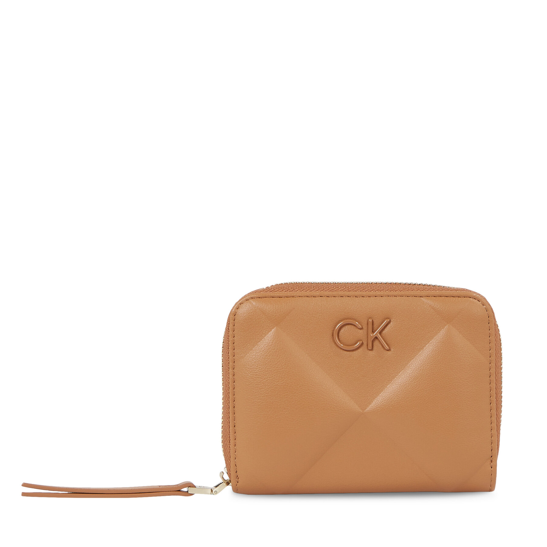 Dámska peňaženka Calvin Klein Re-Lock Quilt Za Wallet Md K60K610785 Hnedá