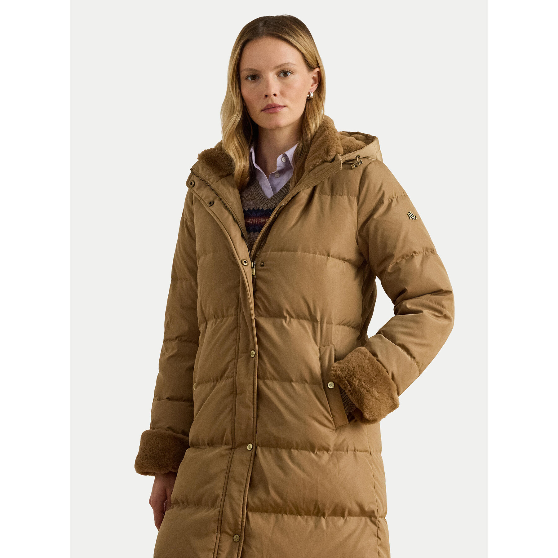LAUREN RALPH LAUREN Daunenjacke 297P04130001 Beige Regular Fit