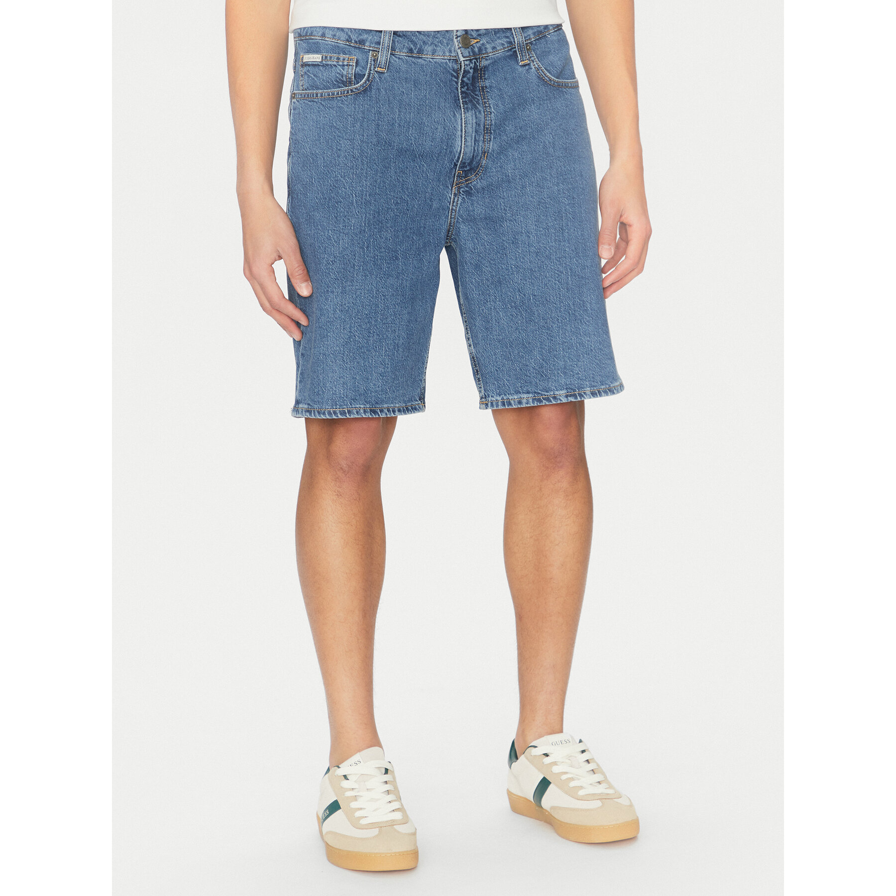 Guess Jeans Jeansshorts M4YD37 D5M54 Blau Regular Fit