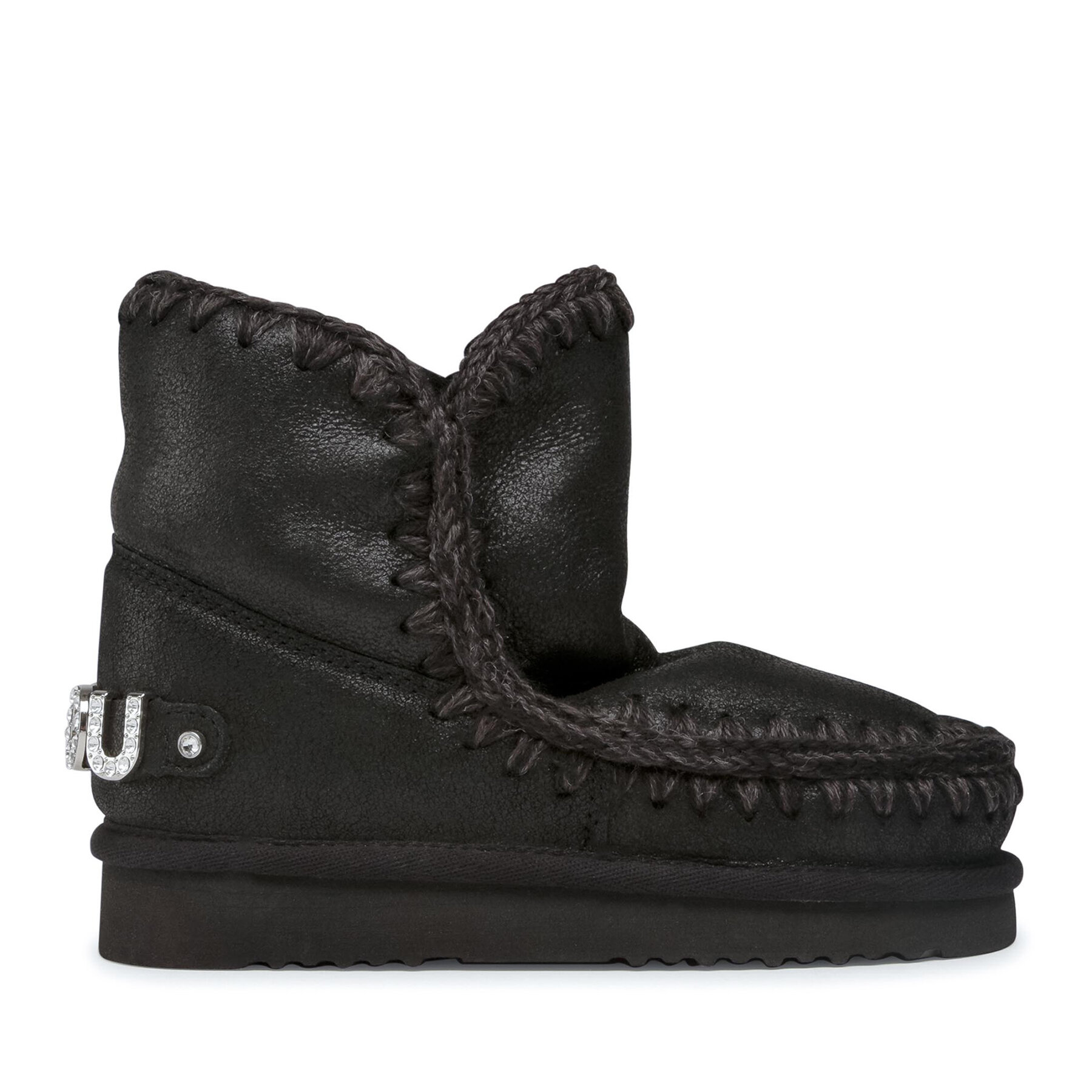 Апрески Mou Eskimo 18 With Rhinestones Logo Черен