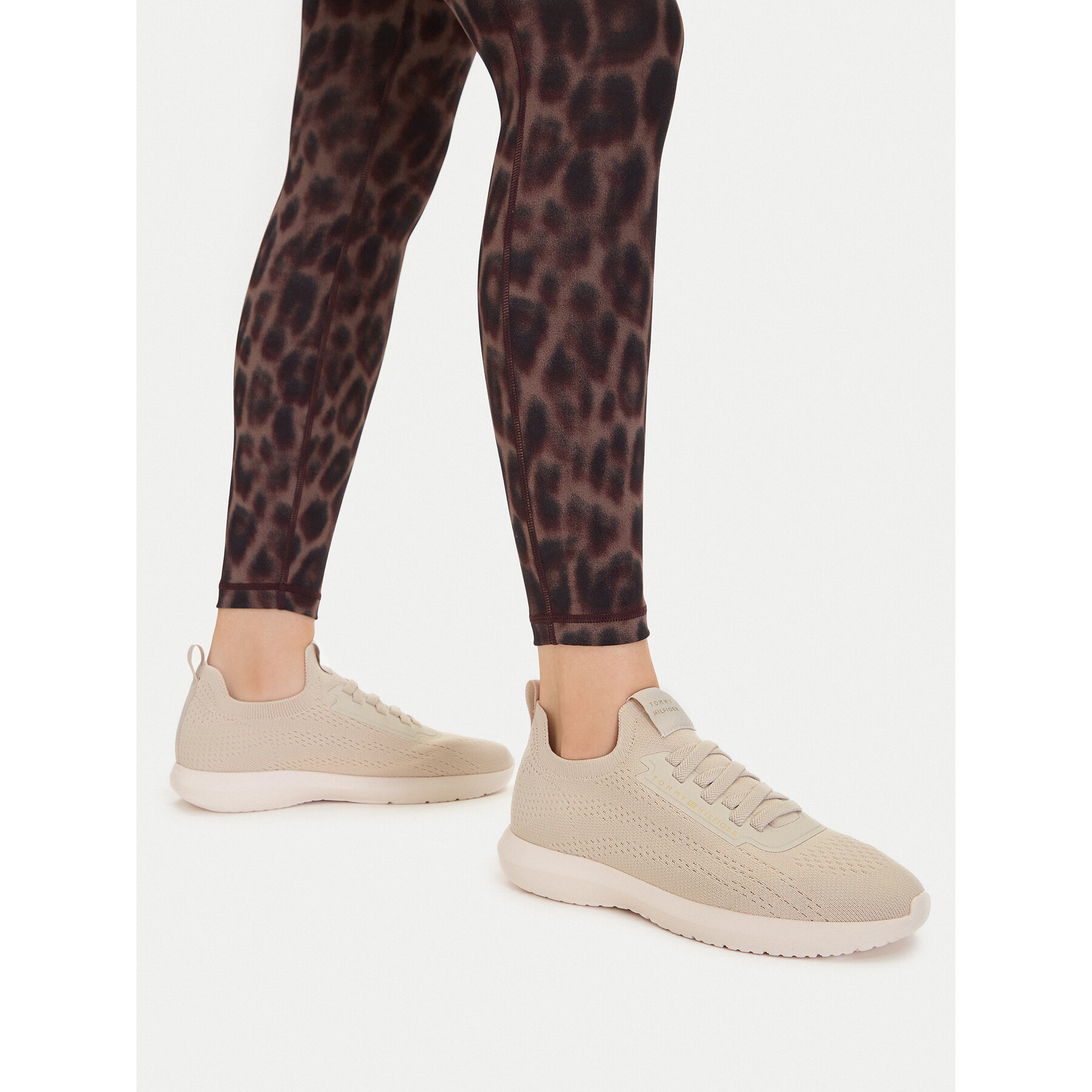 Sneakers Tommy Hilfiger Th Knit Extralight Runner FW0FW09112 Bej