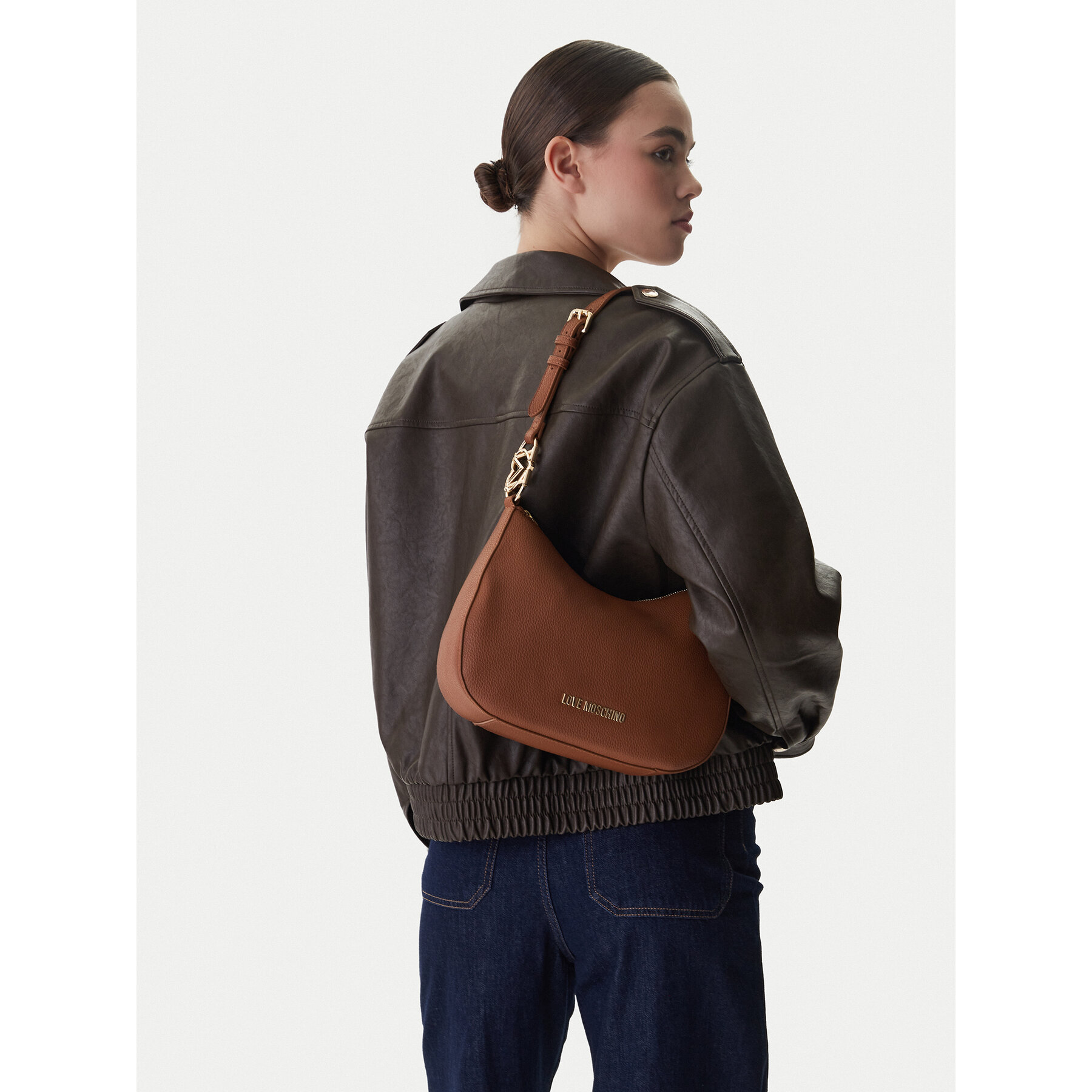 Geantă LOVE MOSCHINO JC4012PP1OLB0200 Maro