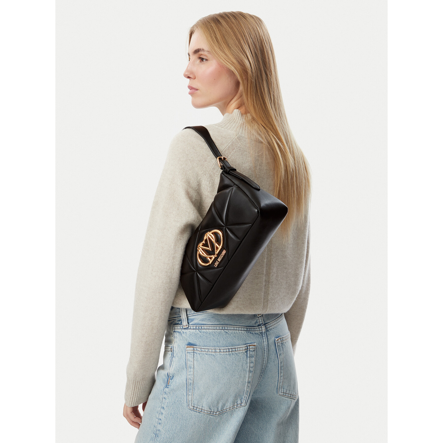 Geantă LOVE MOSCHINO JC4032PP0PLC0000 Negru