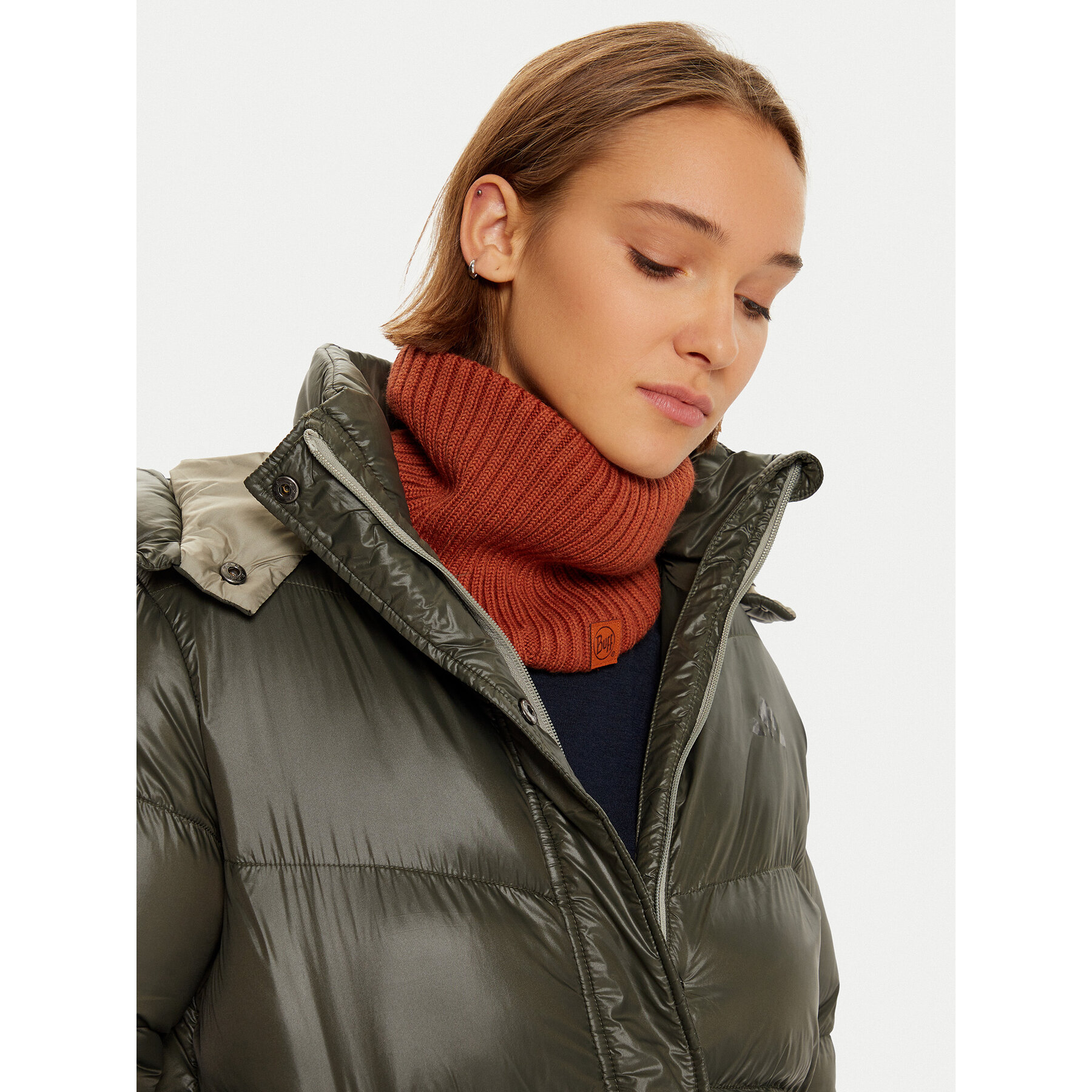 Komínový šál Buff Knitted Neckwarmer Norval 124244.330.10 Hnedá