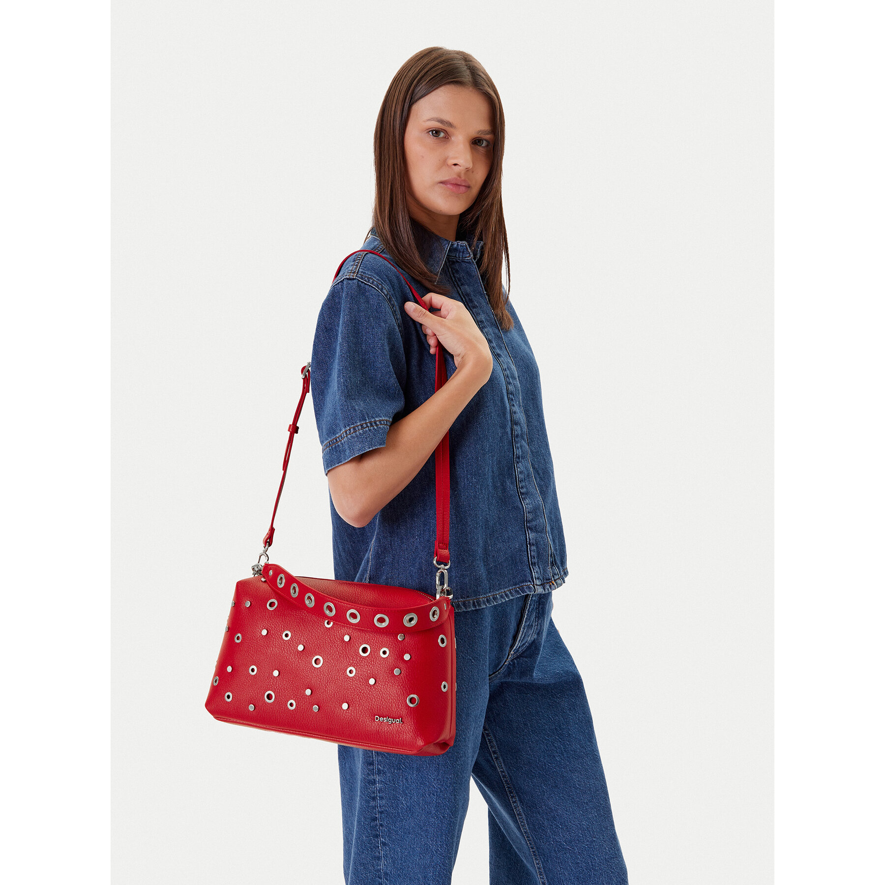Kabelka Desigual 25SAXPAN Červená