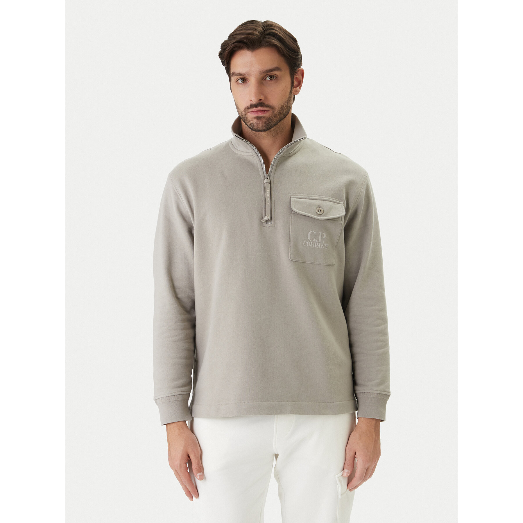 C.P. Company Sweatshirt 20CMSS026A005086W Beige Regular Fit