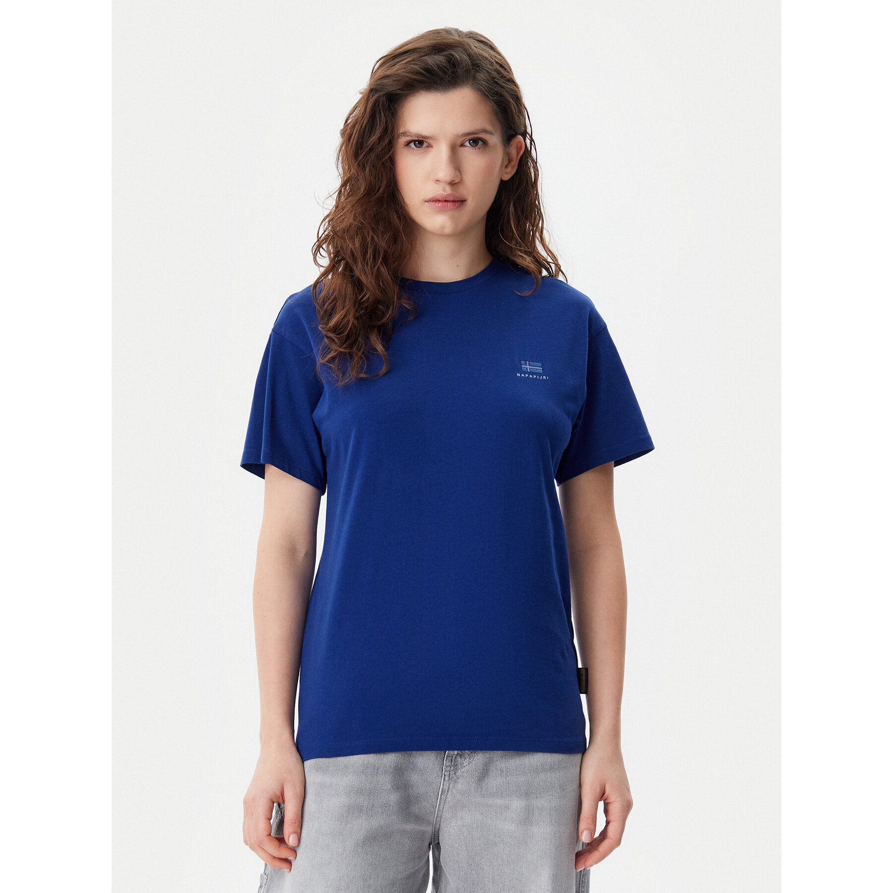 Napapijri T-shirt S-Nina NP0A4H87 Blu Regular Fit