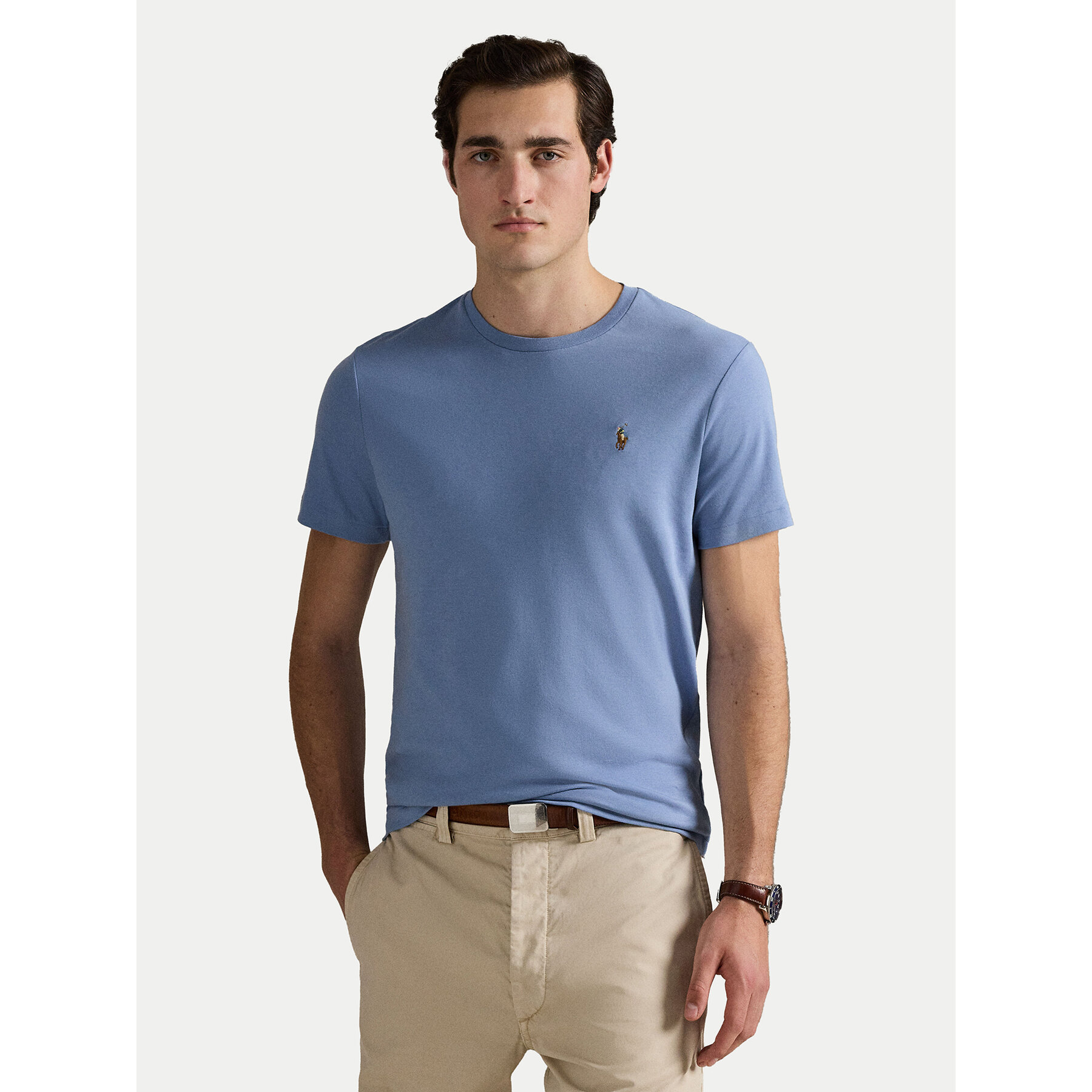 Polo Ralph Lauren T-Shirt 710740727095 Μπλε Custom Slim Fit