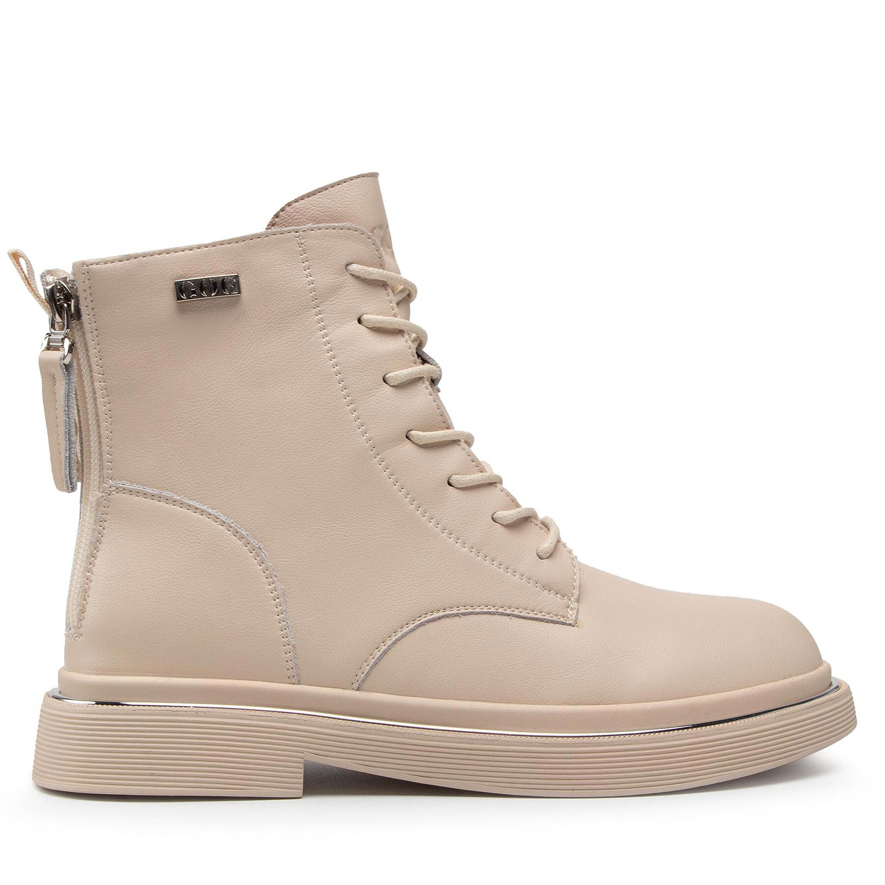 Damen Stiefeletten GOE, Schuhgröße 36, Beige, II2N4015