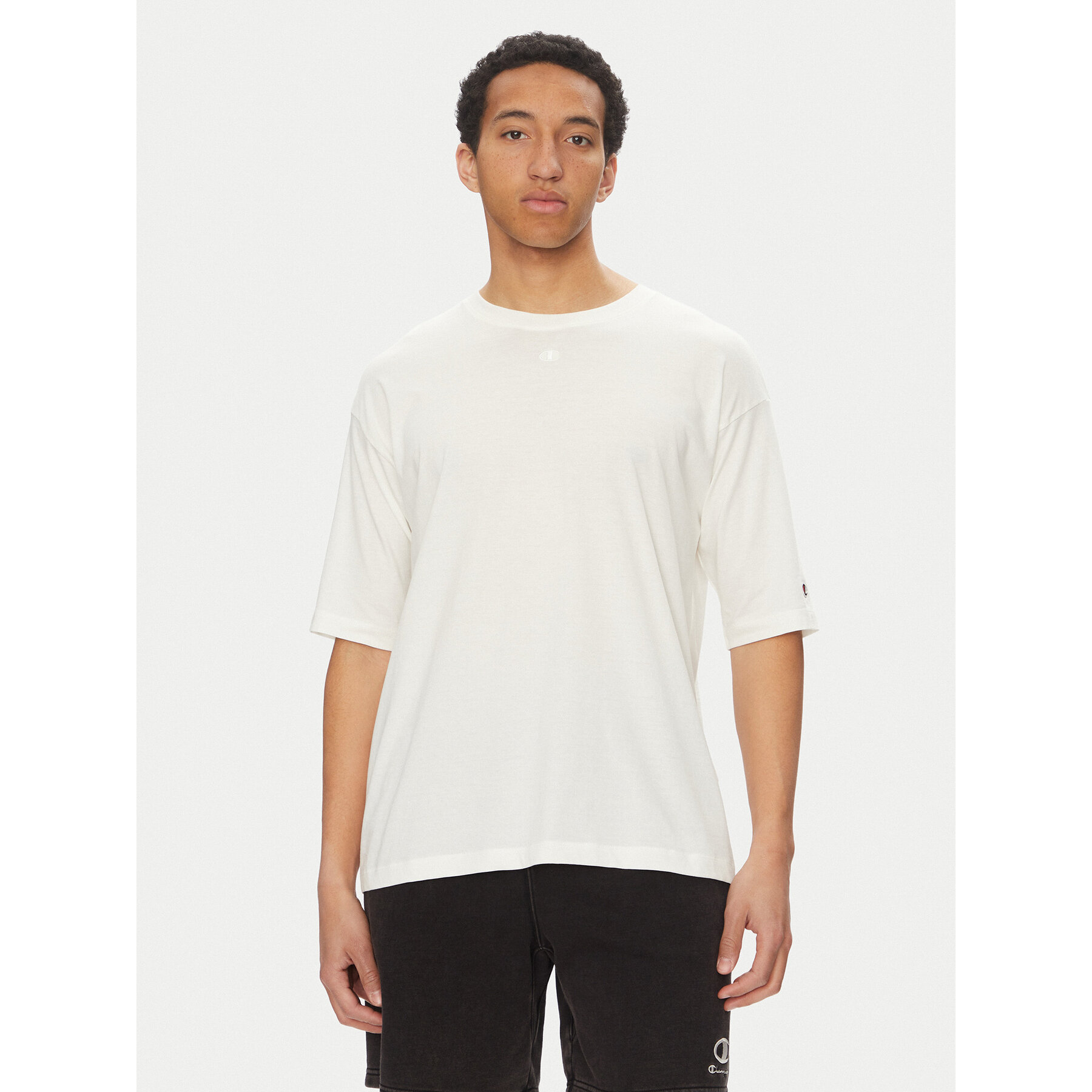 Champion Champion T-Shirt 117537 Εκρού Loose Fit