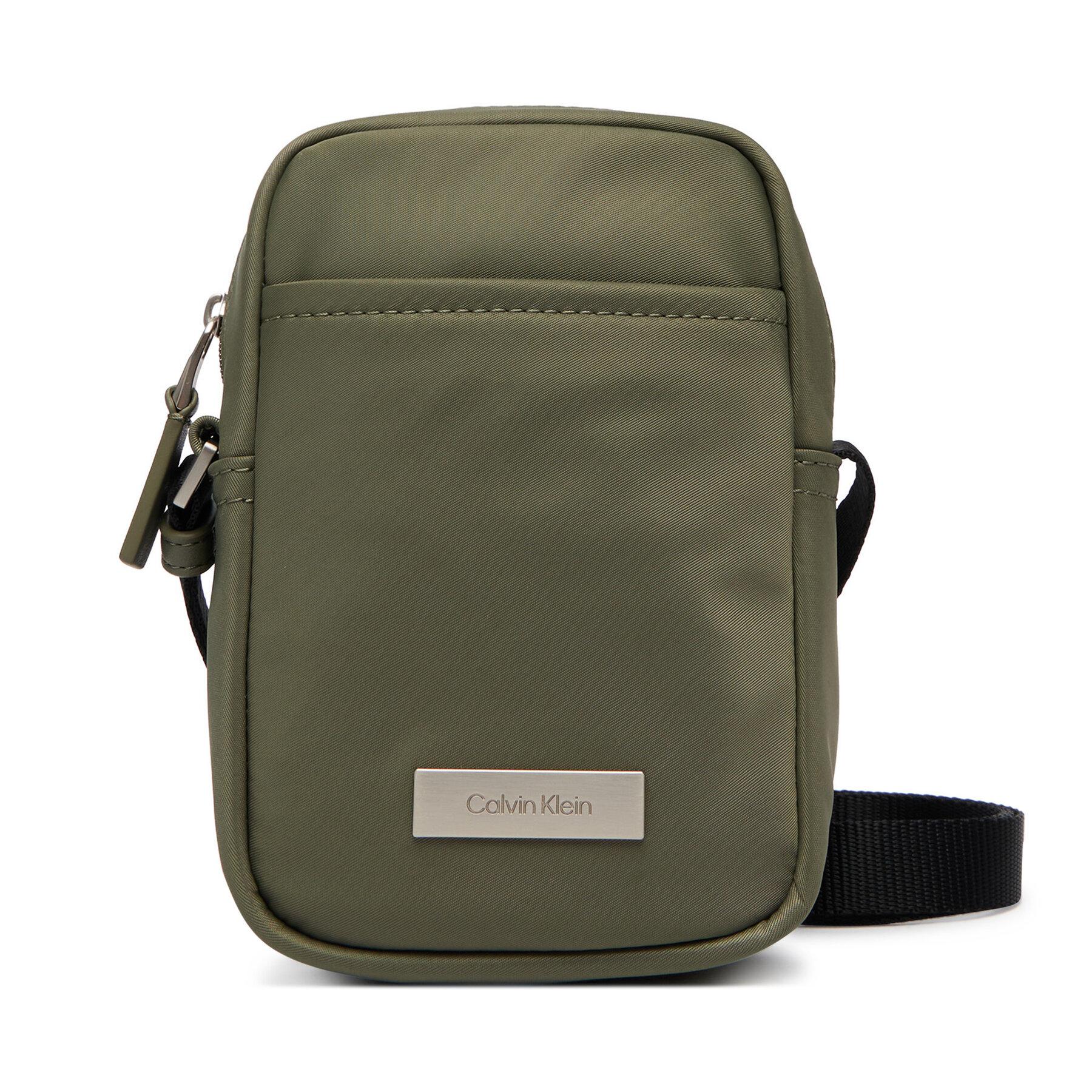 Geantă crossover Calvin Klein Sleek Slim Reporter LV04D3233G Verde