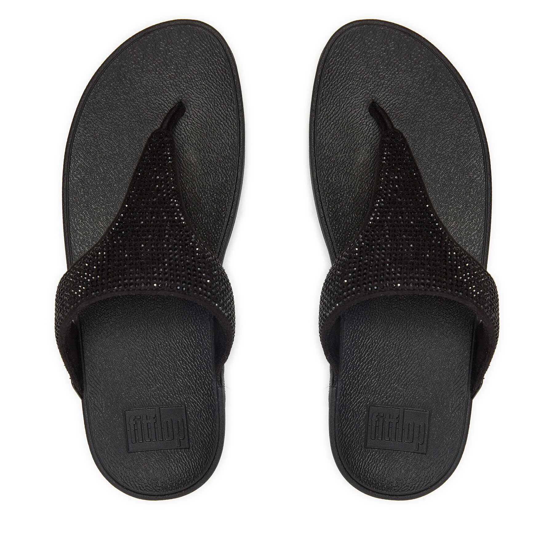 Damskie Japonki FitFlop, Rozmiar 39 Czarny Lulu EC5