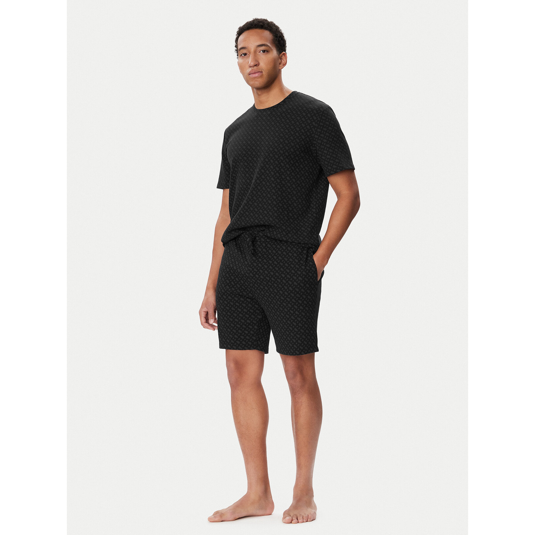BOSS Sportske kratke hlače 50571393 Crna Regular Fit