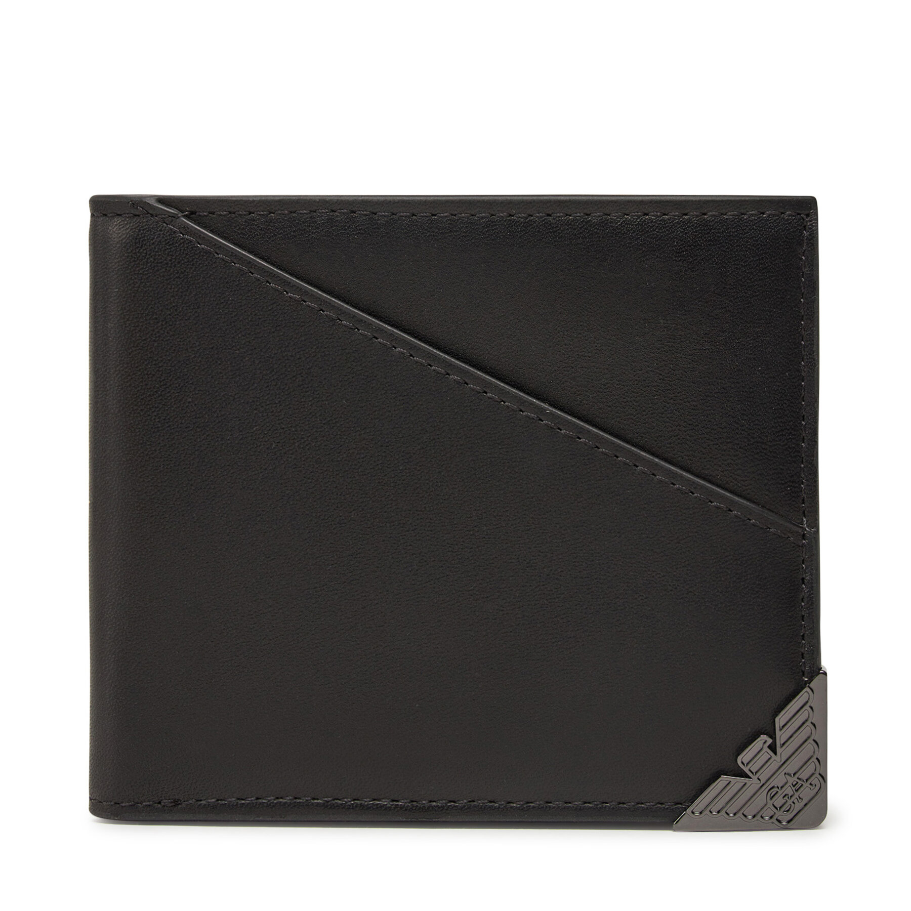 Mały Portfel Męski Emporio Armani Czarny EM000992 AF13671 UC001
