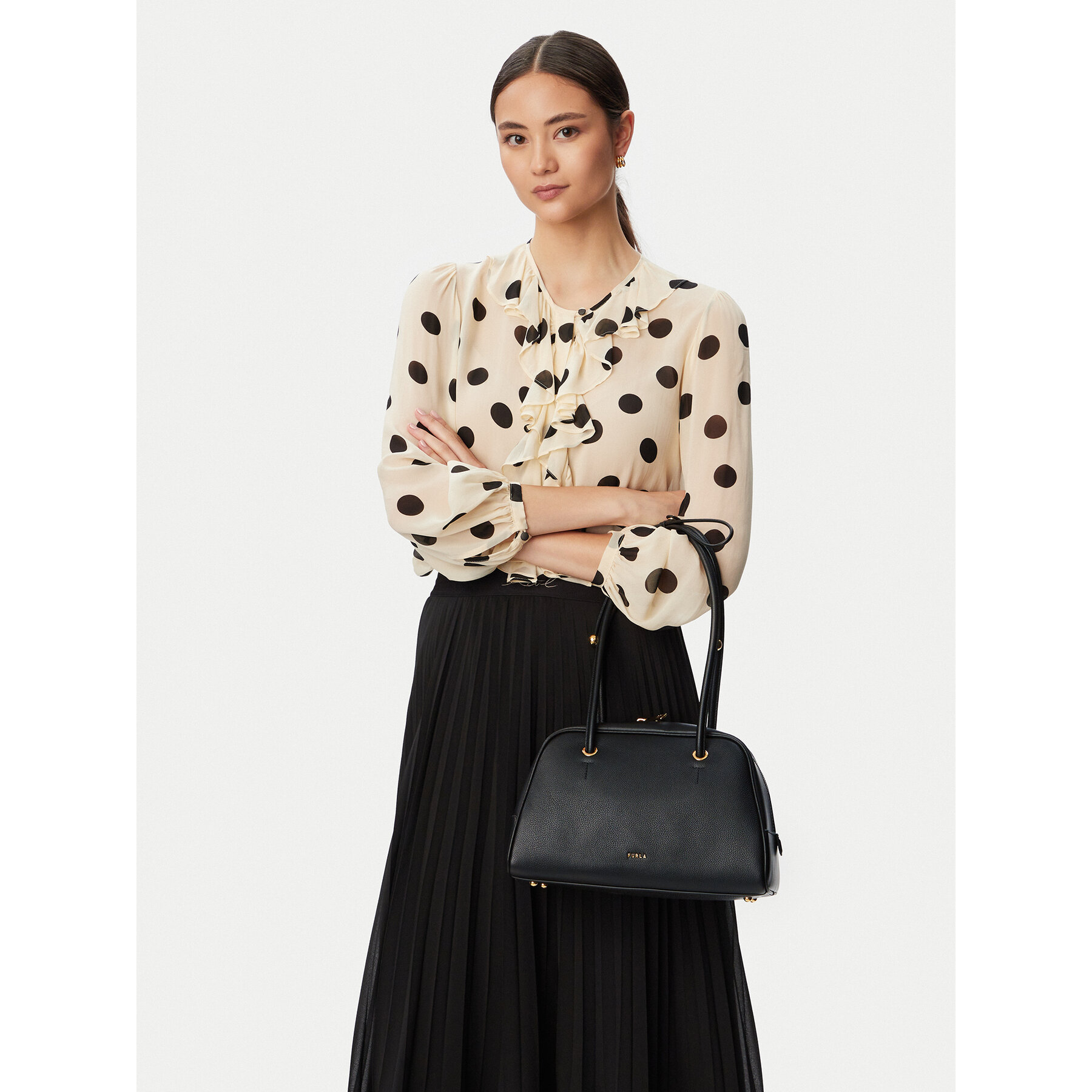 Geantă Furla Poppy M WB02109 BX4573 CN O6000 Negru