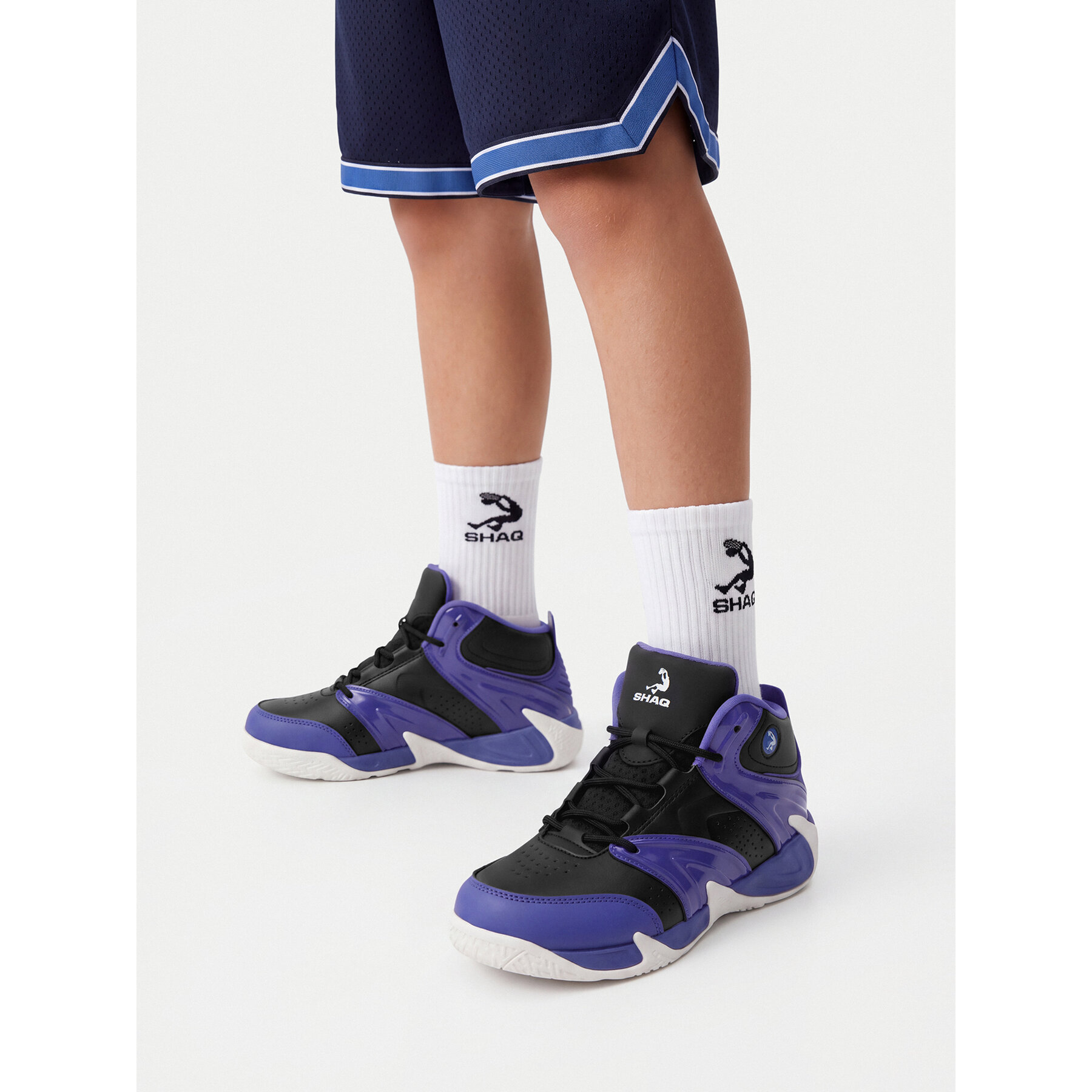 Încălțăminte pentru baschet SHAQ C-DEVASTATOR AQ95010B-BDW Negru