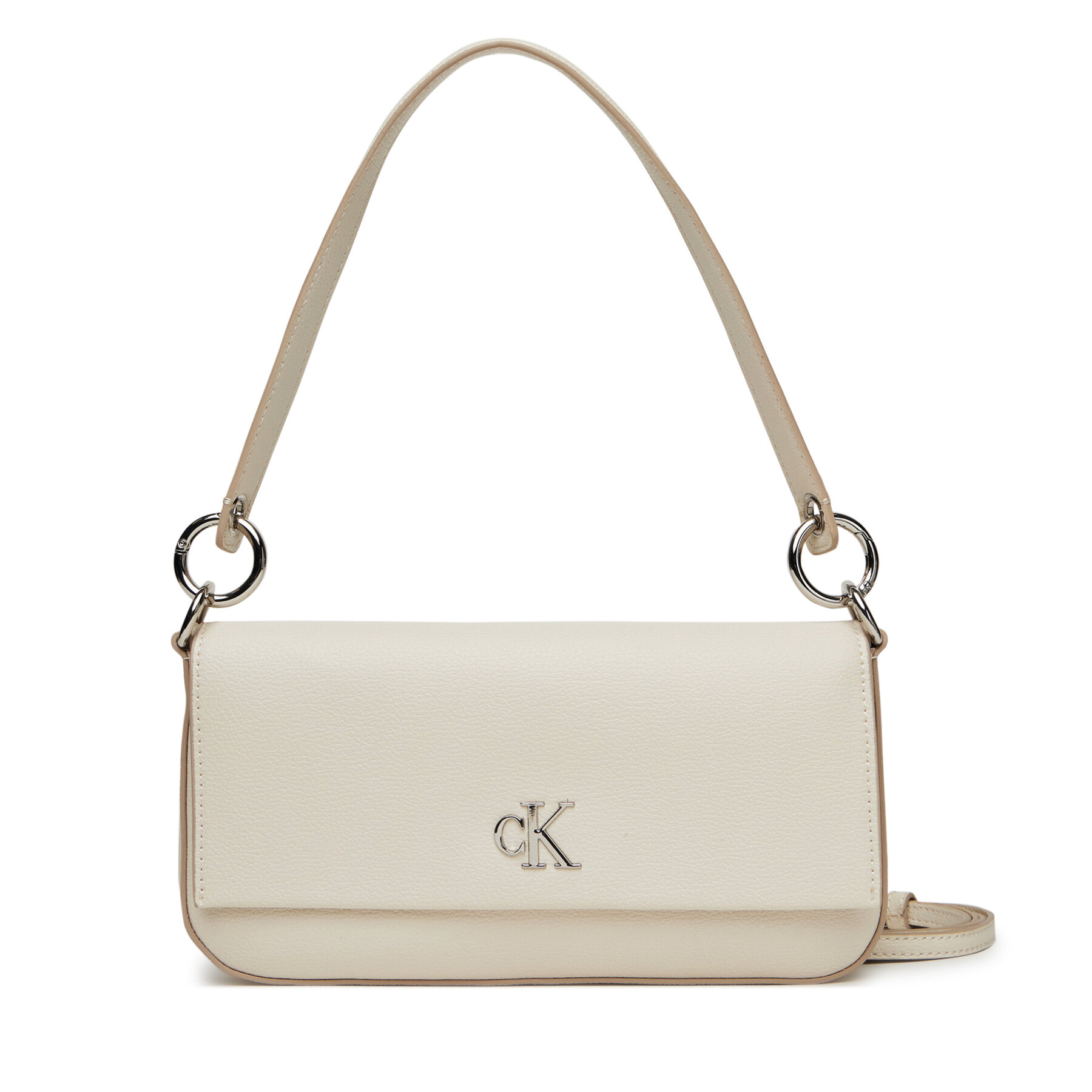 Geantă Calvin Klein Jeans Minimal Monogram Shoulder Pouch LV04K3161G Alb