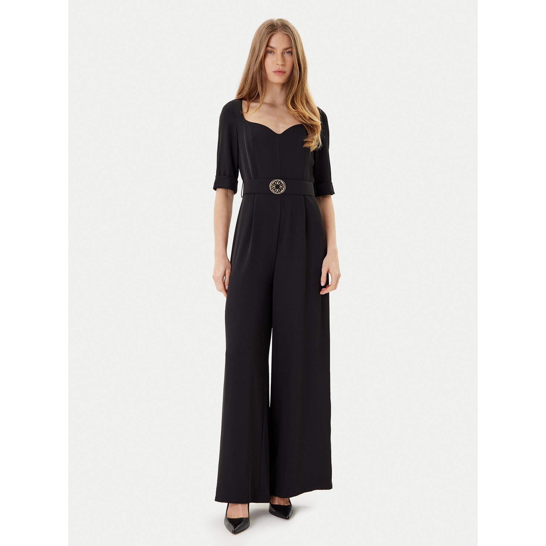 Rinascimento Jumpsuit CFC0125323003 Schwarz Wide Leg