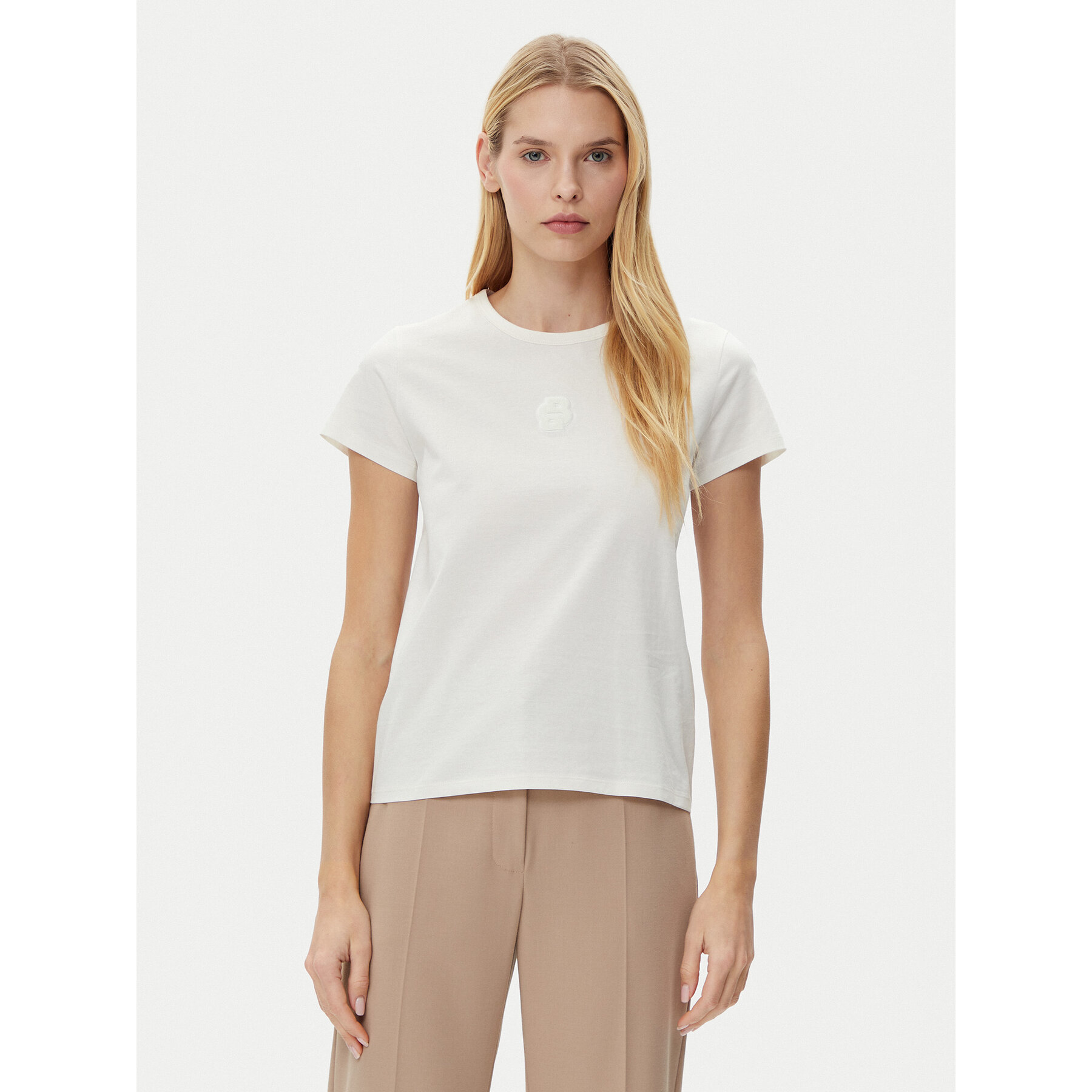 BOSS Majica Eventsa6 50534800 Bela Regular Fit
