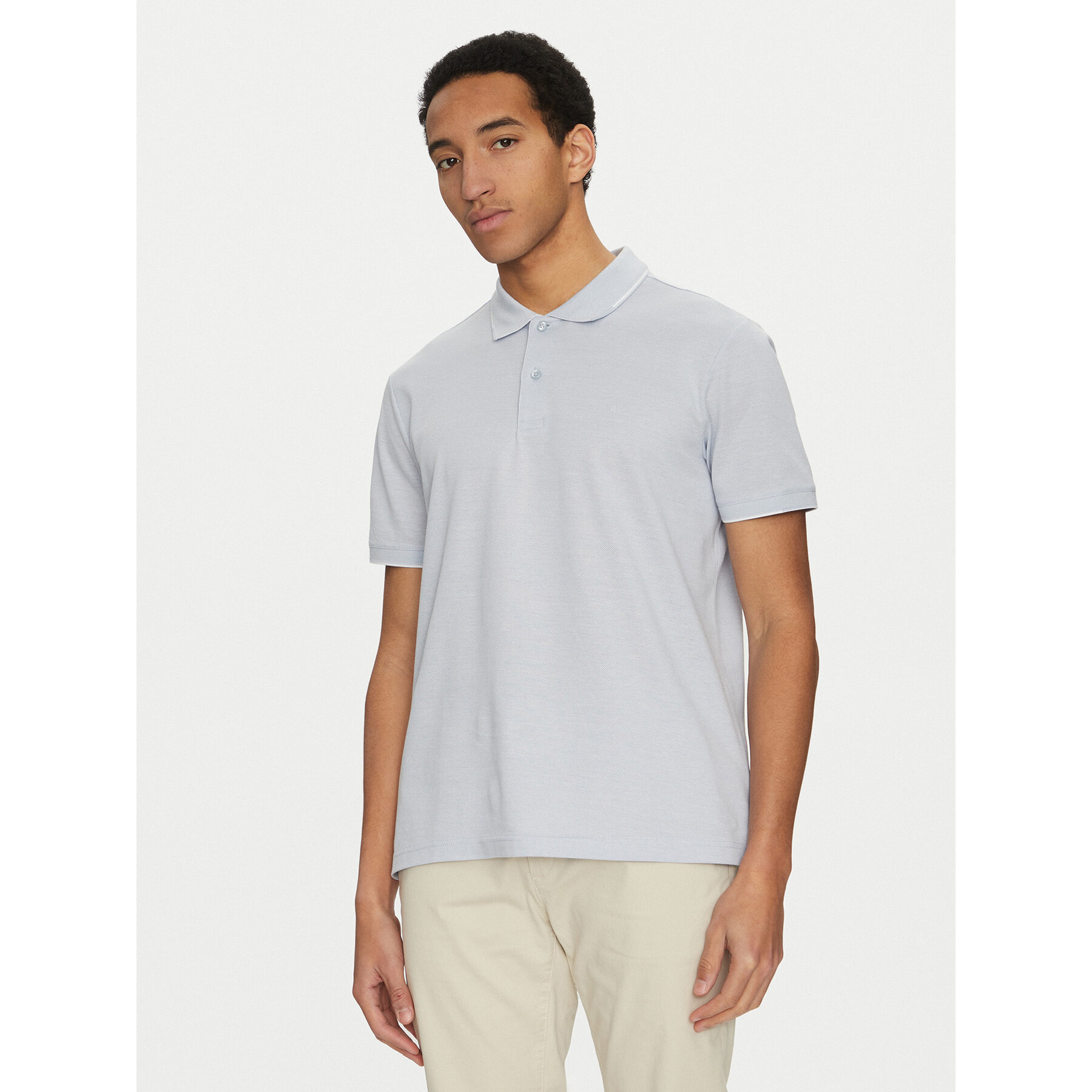 Calvin Klein Pólóing K10K114475 Kék Regular Fit