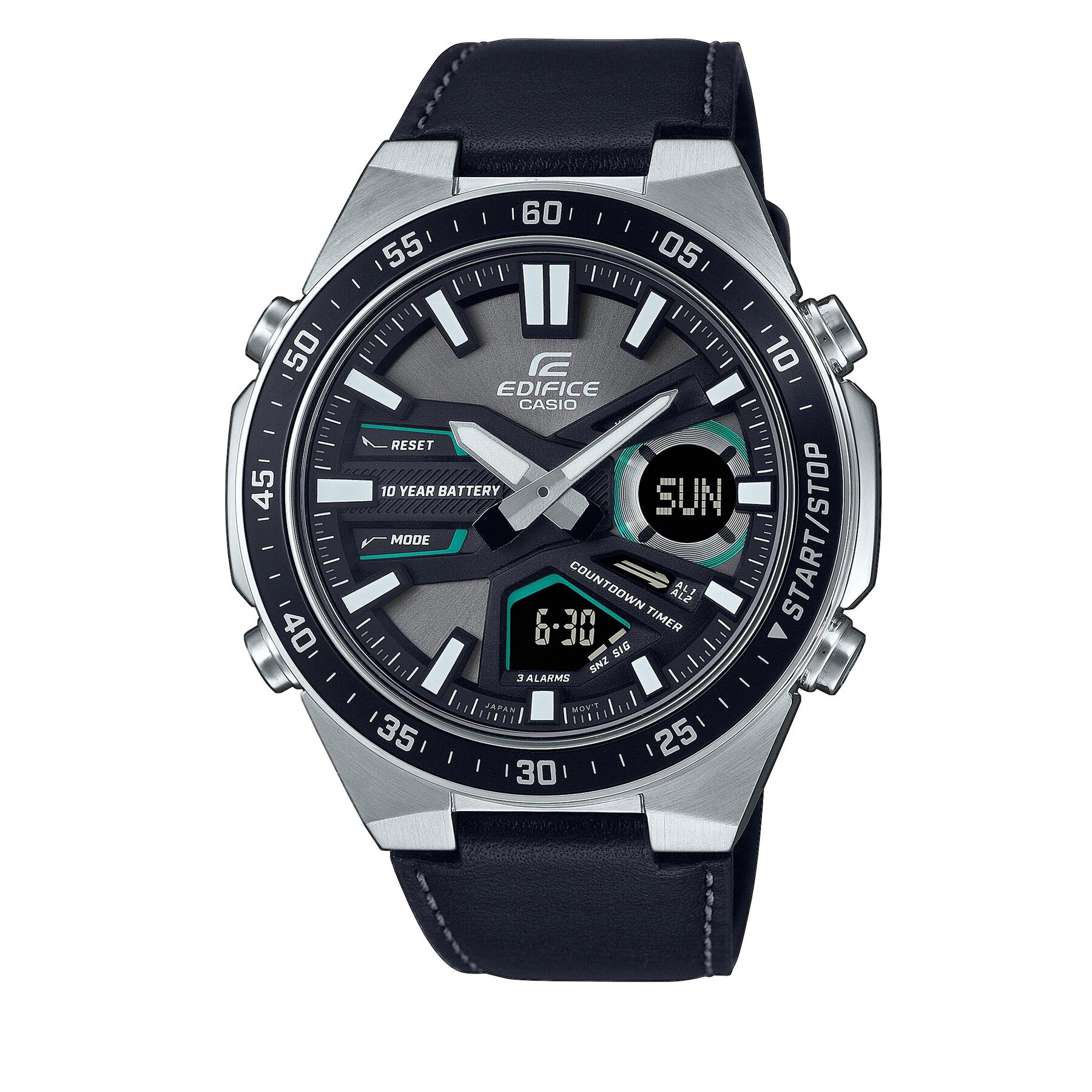 

Годинник Casio EFV-C110L-1AVEF Black/Silver, Чорний