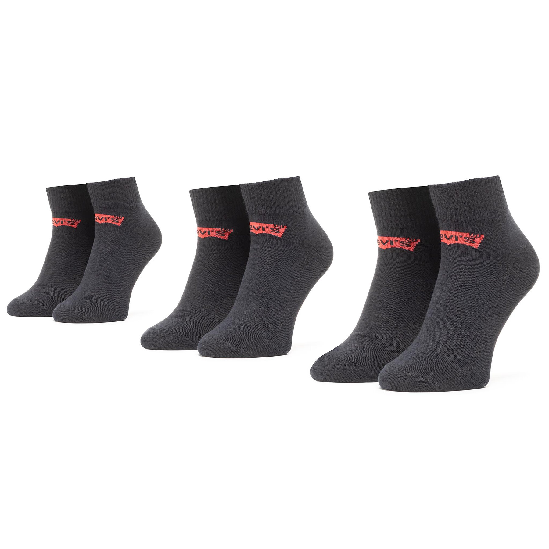 Lot de 3 paires de chaussettes basses unisexe Levi's® 37157-0181 Noir