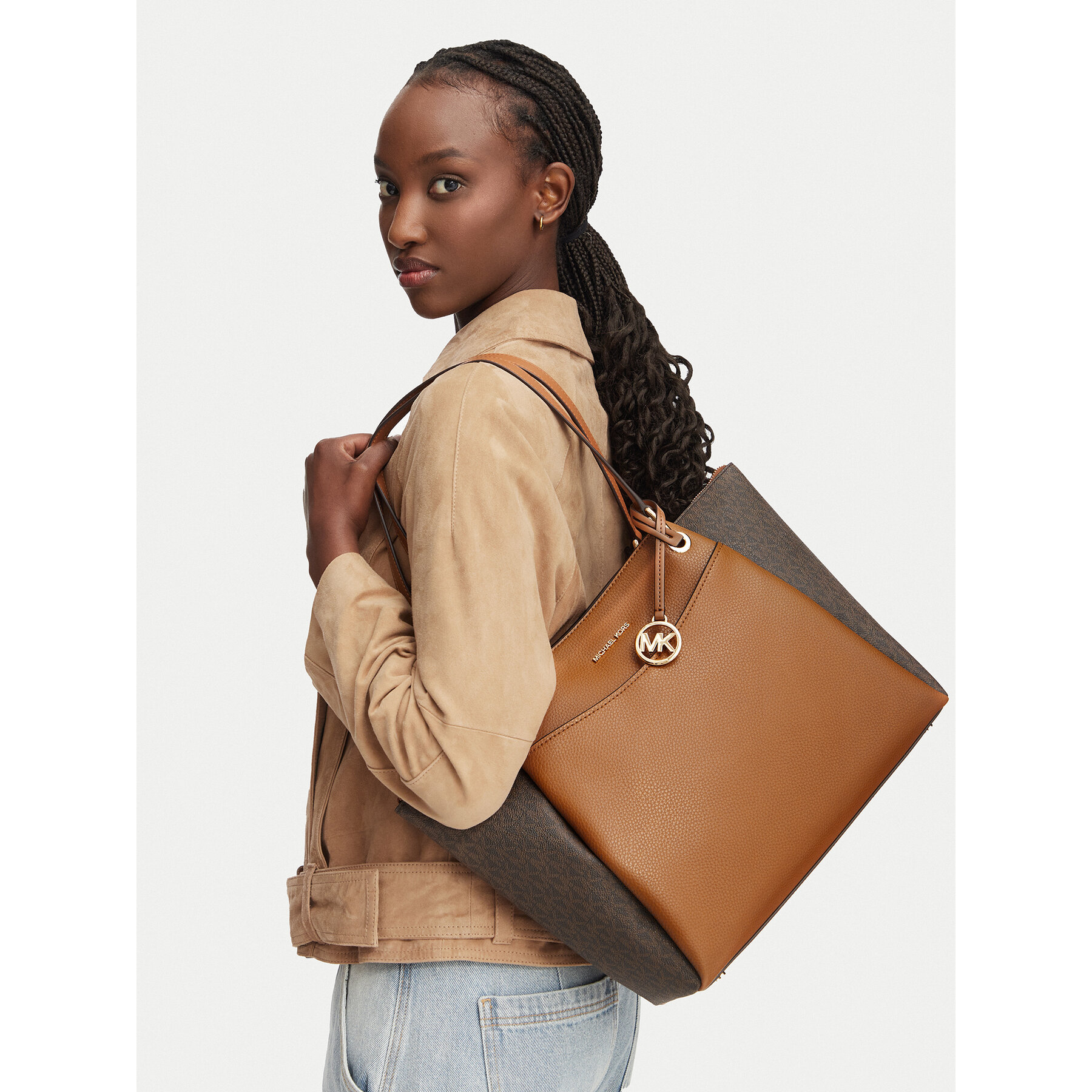 Torbica MICHAEL Michael Kors 30T6GX5T7B Smeđa