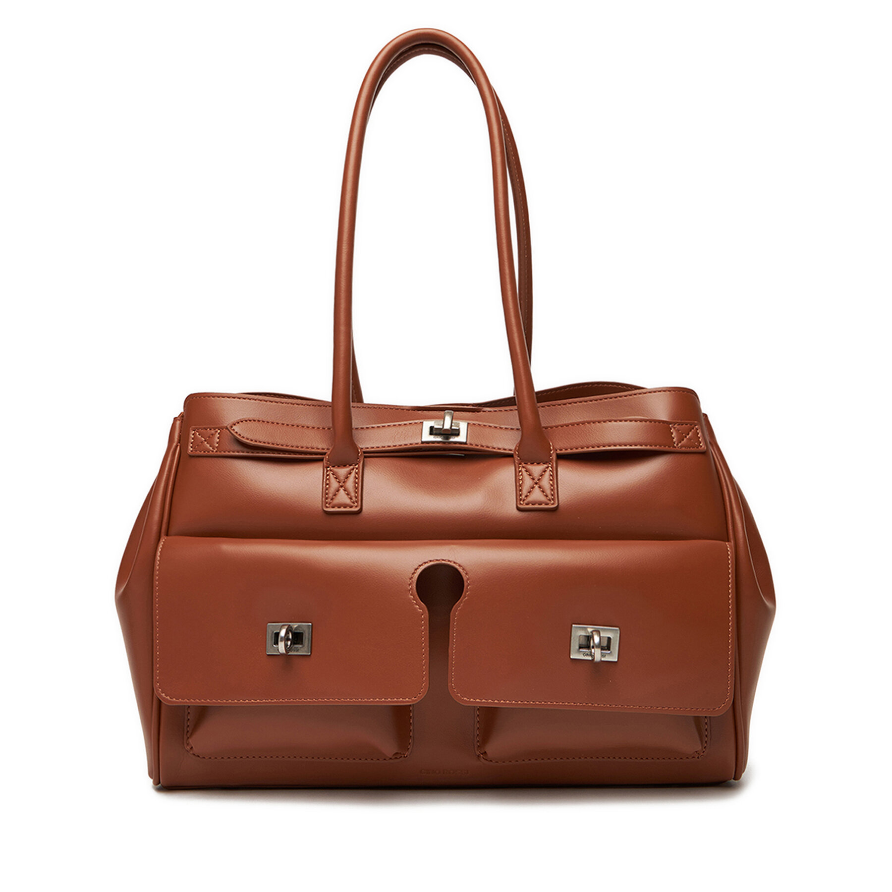 Kabelka Gino Rossi EO-CLOVER-X10167 Hnedá