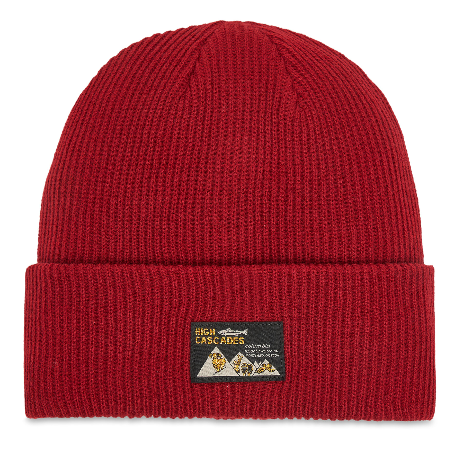Шапка Columbia Provisions Cuffed Beanie 2092601 Червен