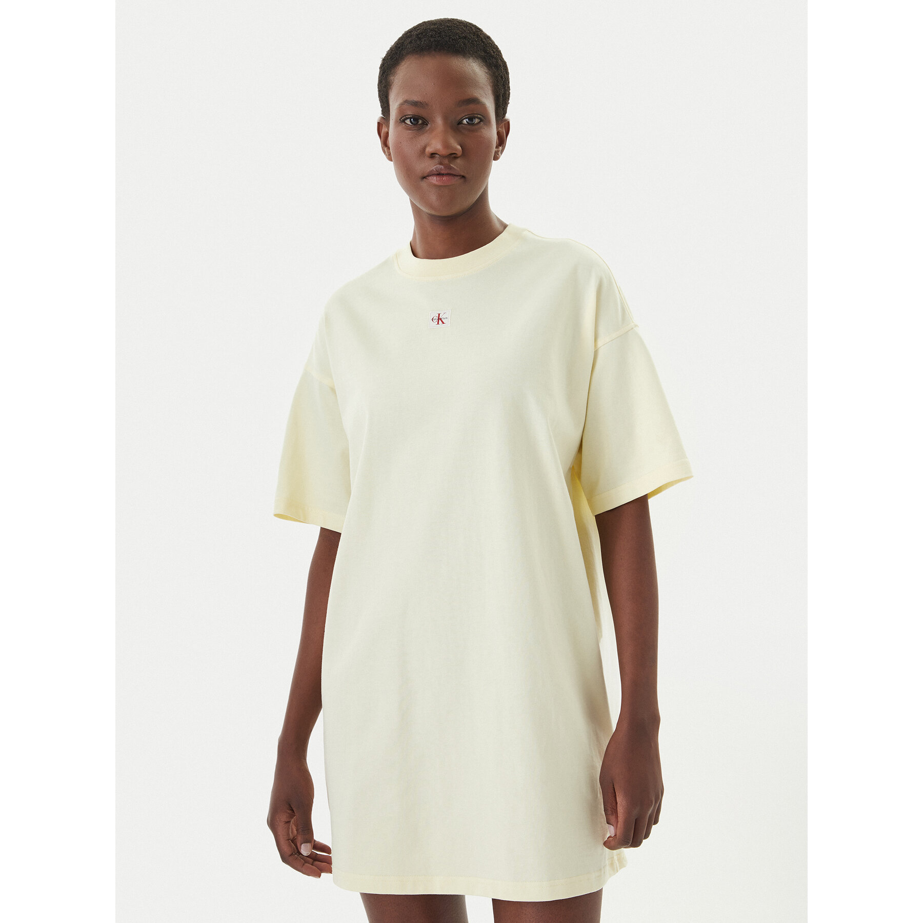 Calvin Klein Jeans Kleid für den Alltag LV047F228G Hellgelb Oversize