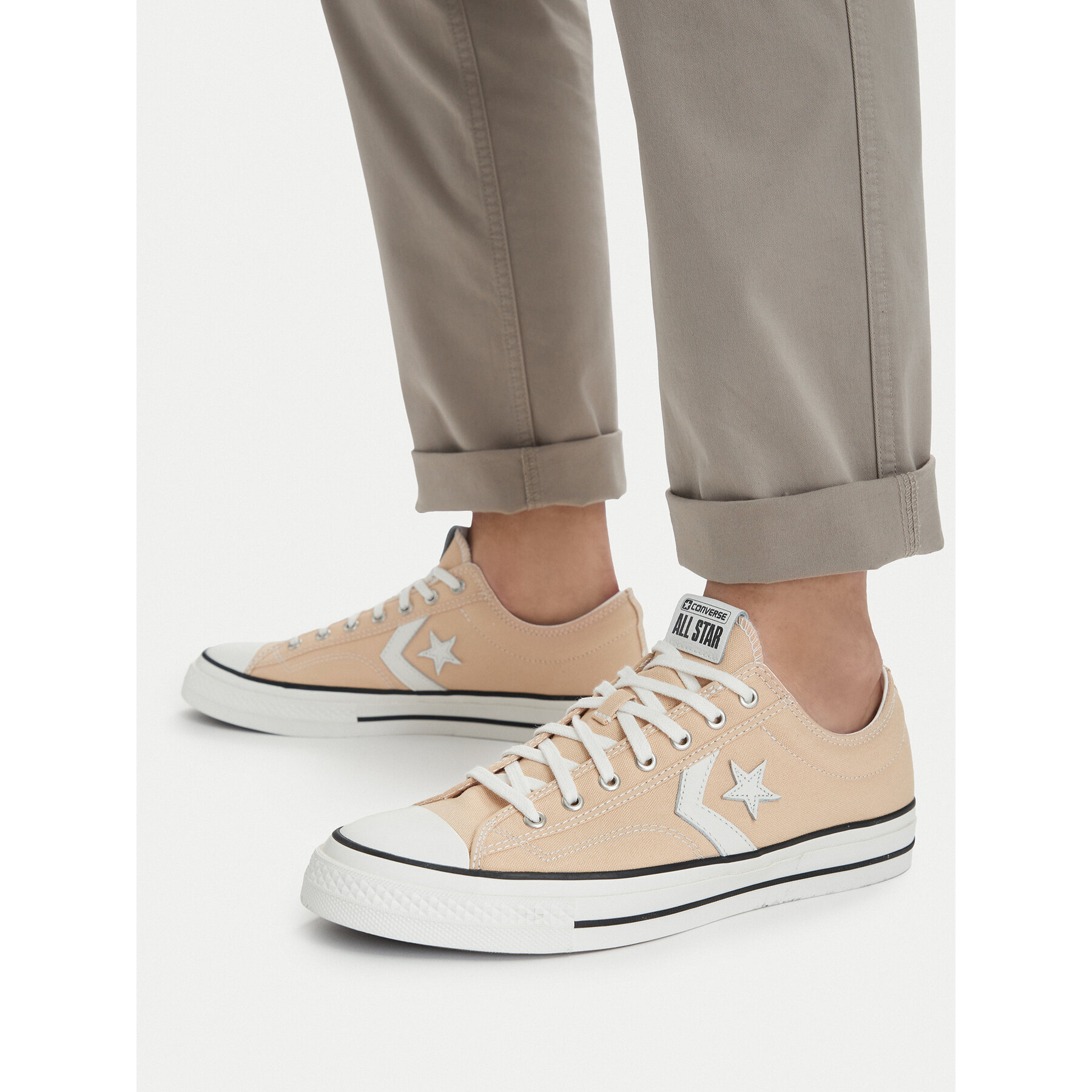 Кецове Converse Star Player 76 Premium Canvas A11685C Бежов