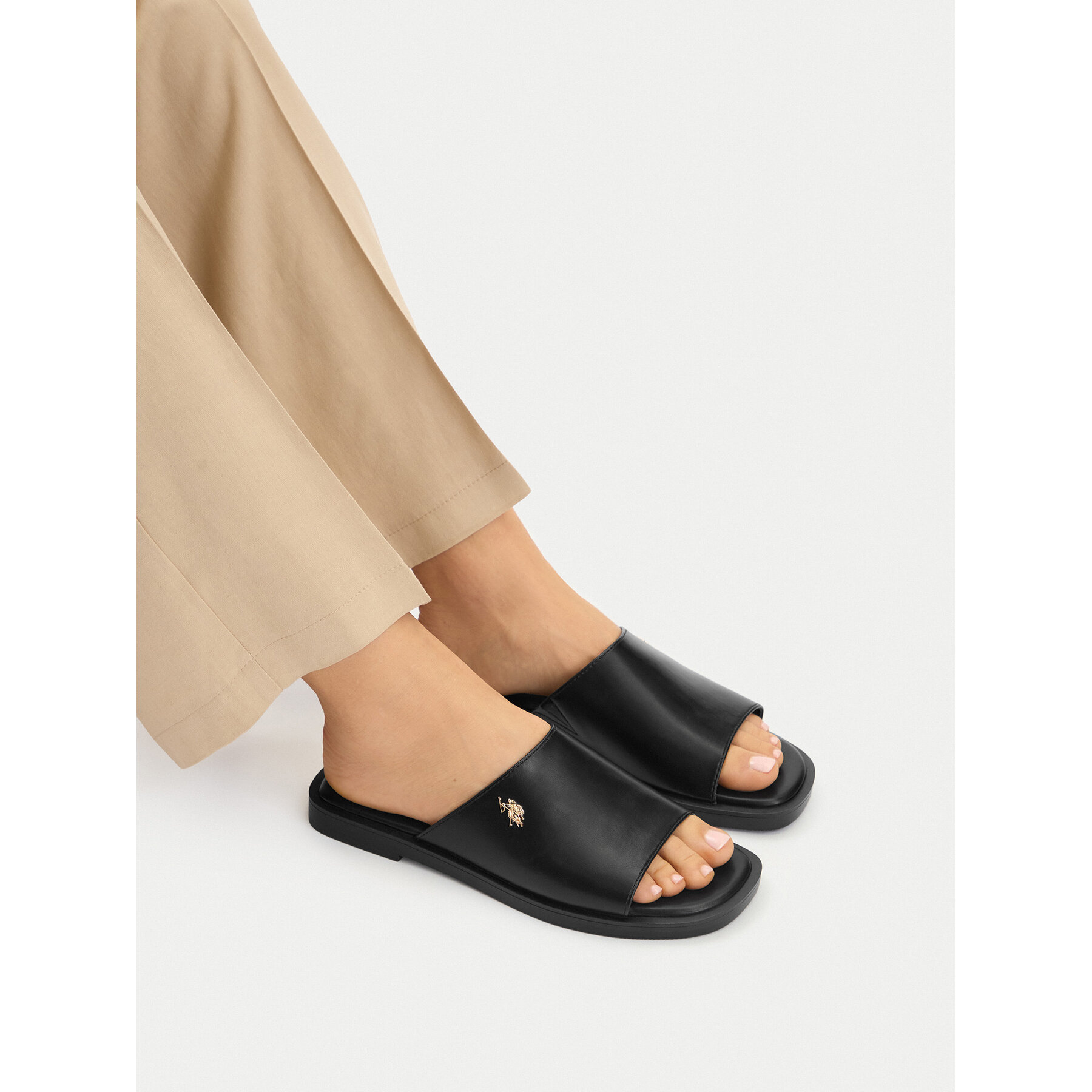 Šľapky U.S. Polo Assn. EO-MARINA003W/6Y1 Čierna